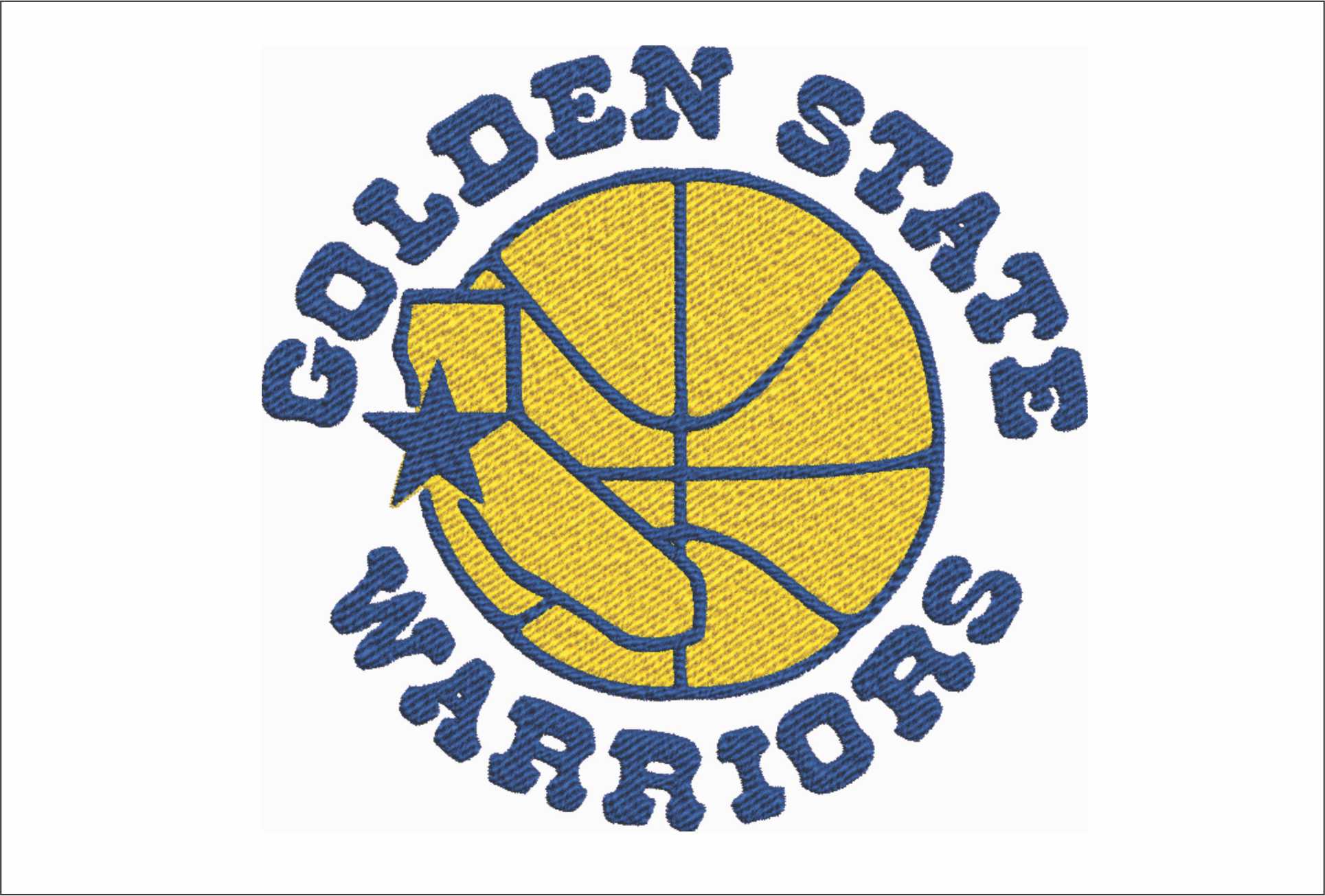 Golden State Warriors 1988 NBA Logo  embroidery design -Chase Center Arena- embroidery  machine pattern embroidery file - instant download