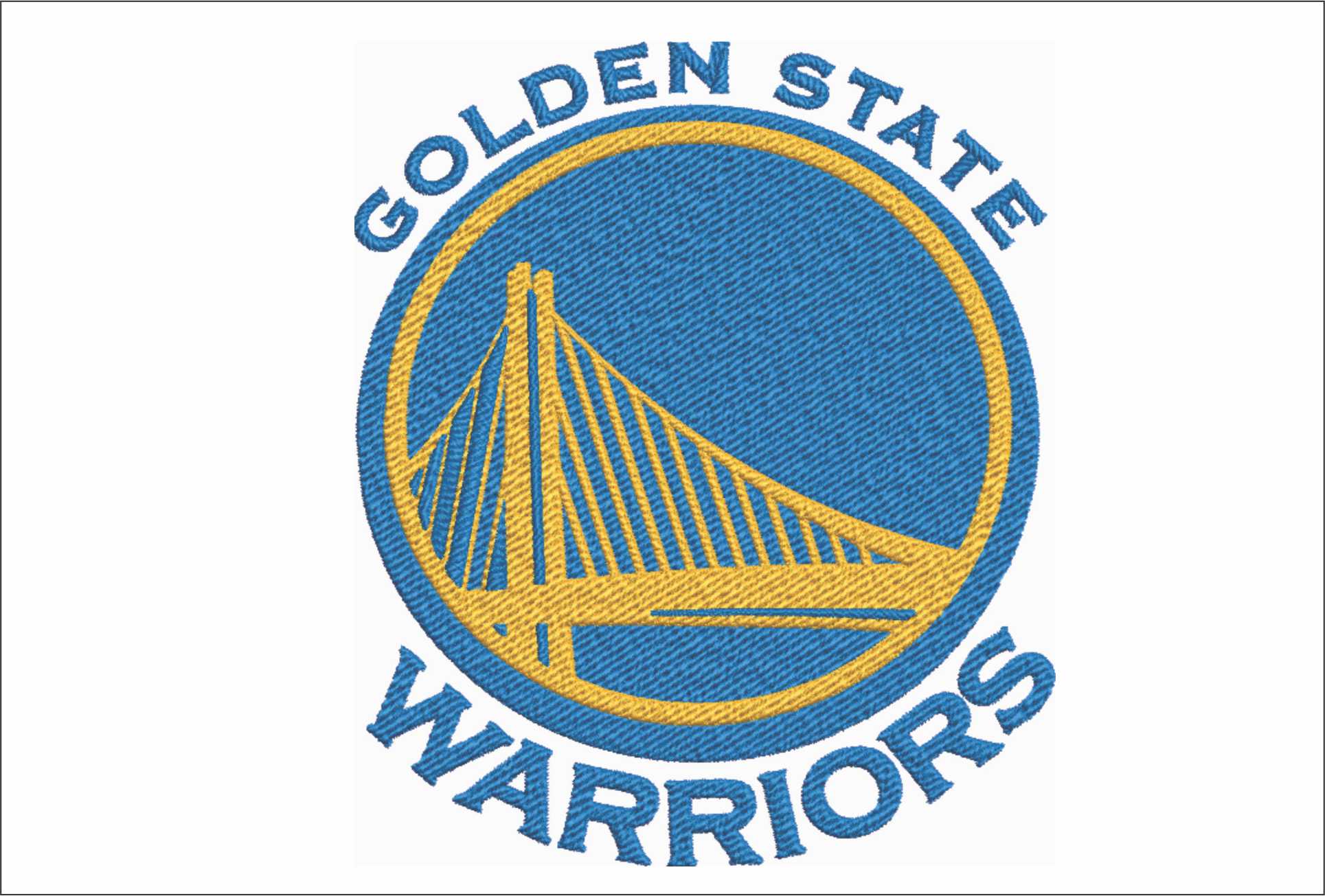 Golden State Warriors 2010 NBA Logo  embroidery design -Chase Center Arena- embroidery  machine pattern embroidery file - instant download