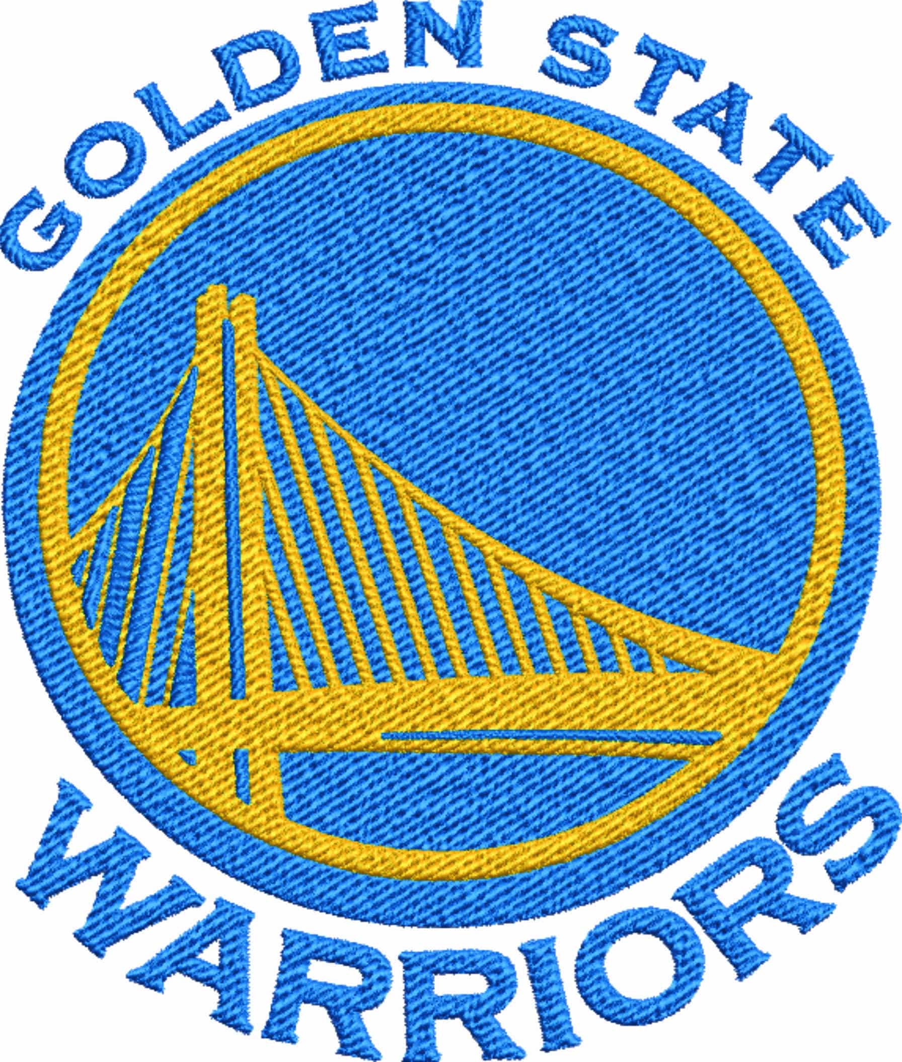 Golden State Warriors 2010 NBA Logo  embroidery design -Chase Center Arena- embroidery  machine pattern embroidery file - instant download — view 2