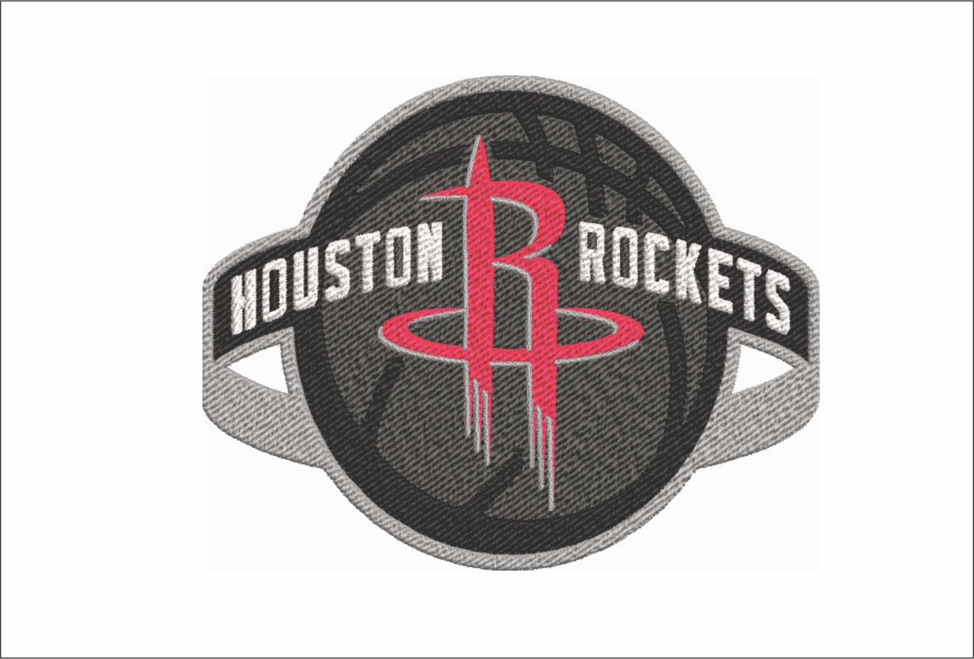 Houston Rockets NBA Logo embroidery design -Toyota Center Arena- embroidery machine pattern embroidery file - instant download