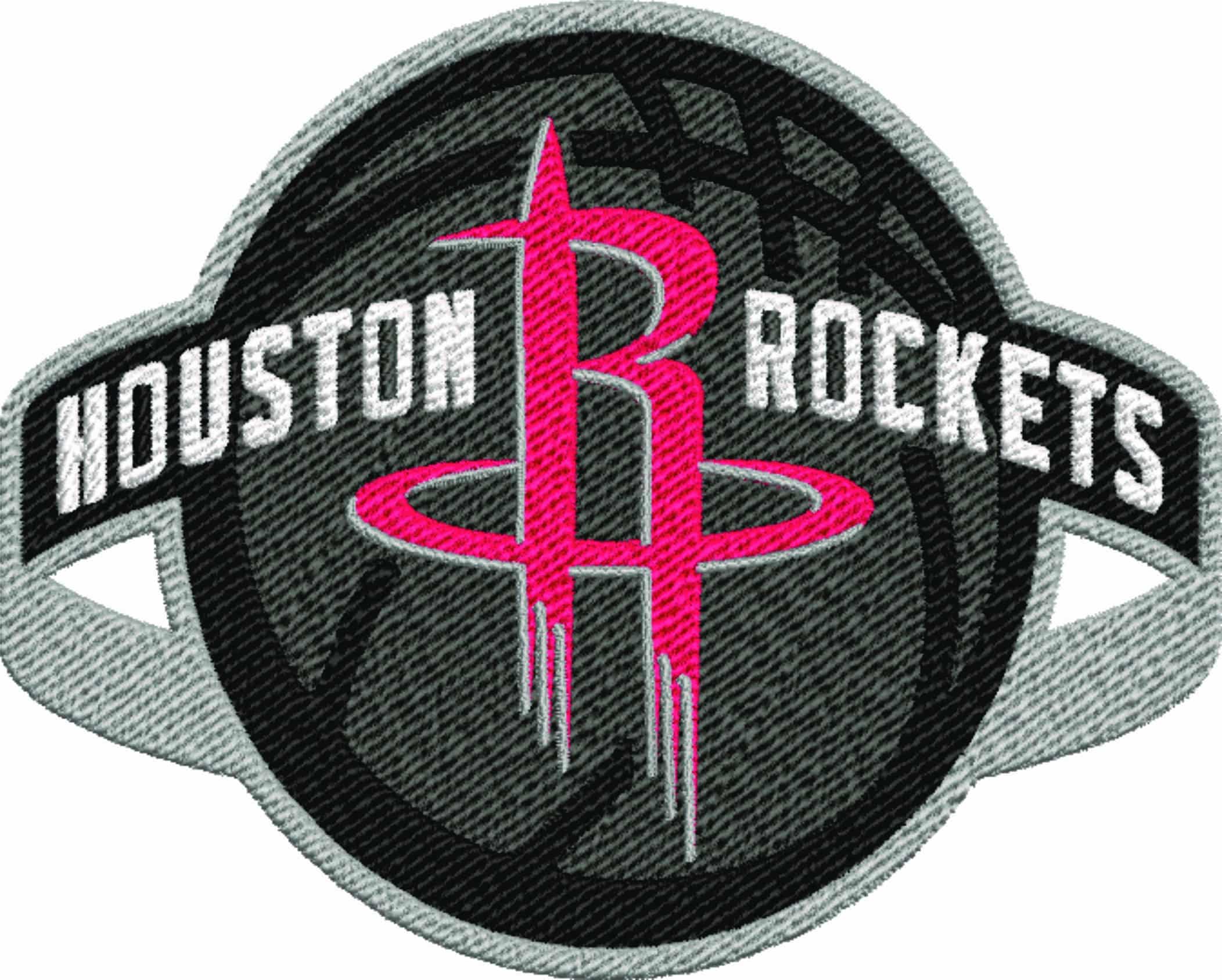 Houston Rockets NBA Logo  embroidery design -Toyota Center Arena- embroidery  machine pattern embroidery file - instant download — view 2