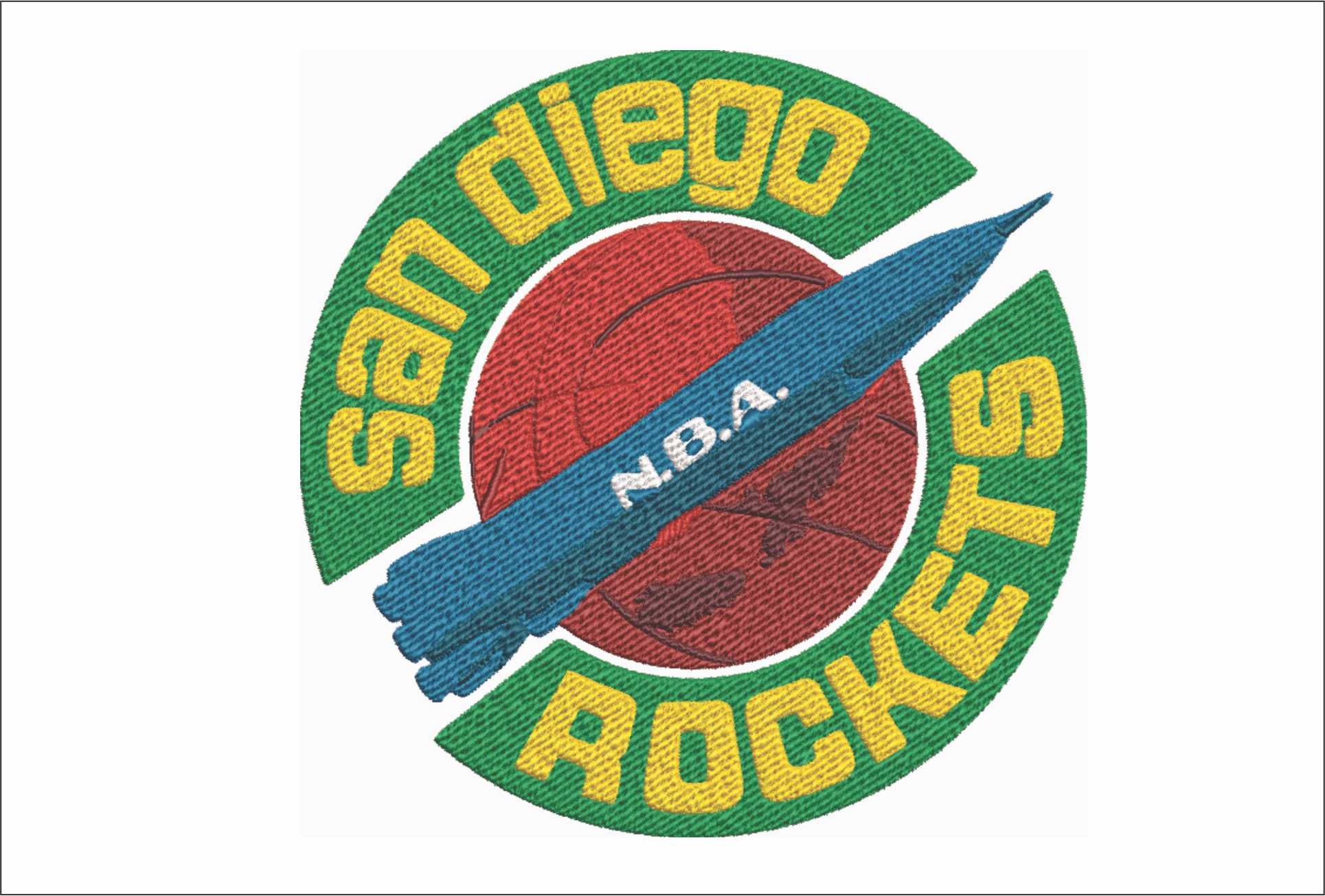 Houston Rockets 1967 NBA Logo  embroidery design -Toyota Center Arena- embroidery  machine pattern embroidery file - instant download