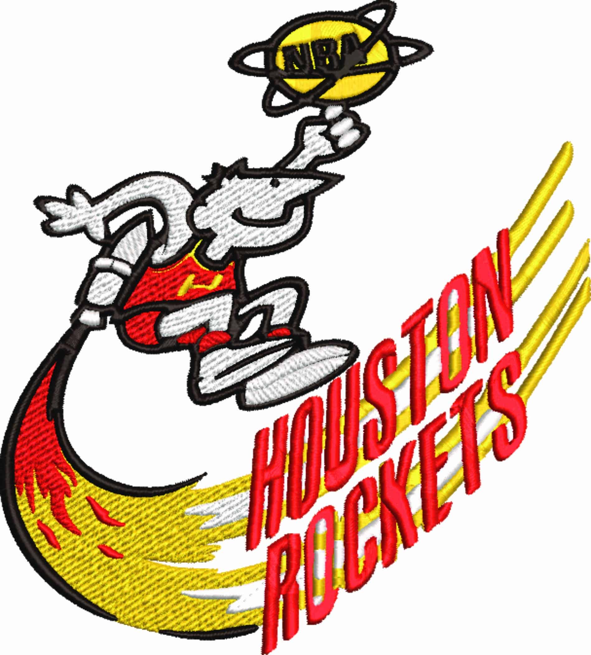 Houston Rockets 1971 NBA Logo  embroidery design -Toyota Center Arena- embroidery  machine pattern embroidery file - instant download — view 2