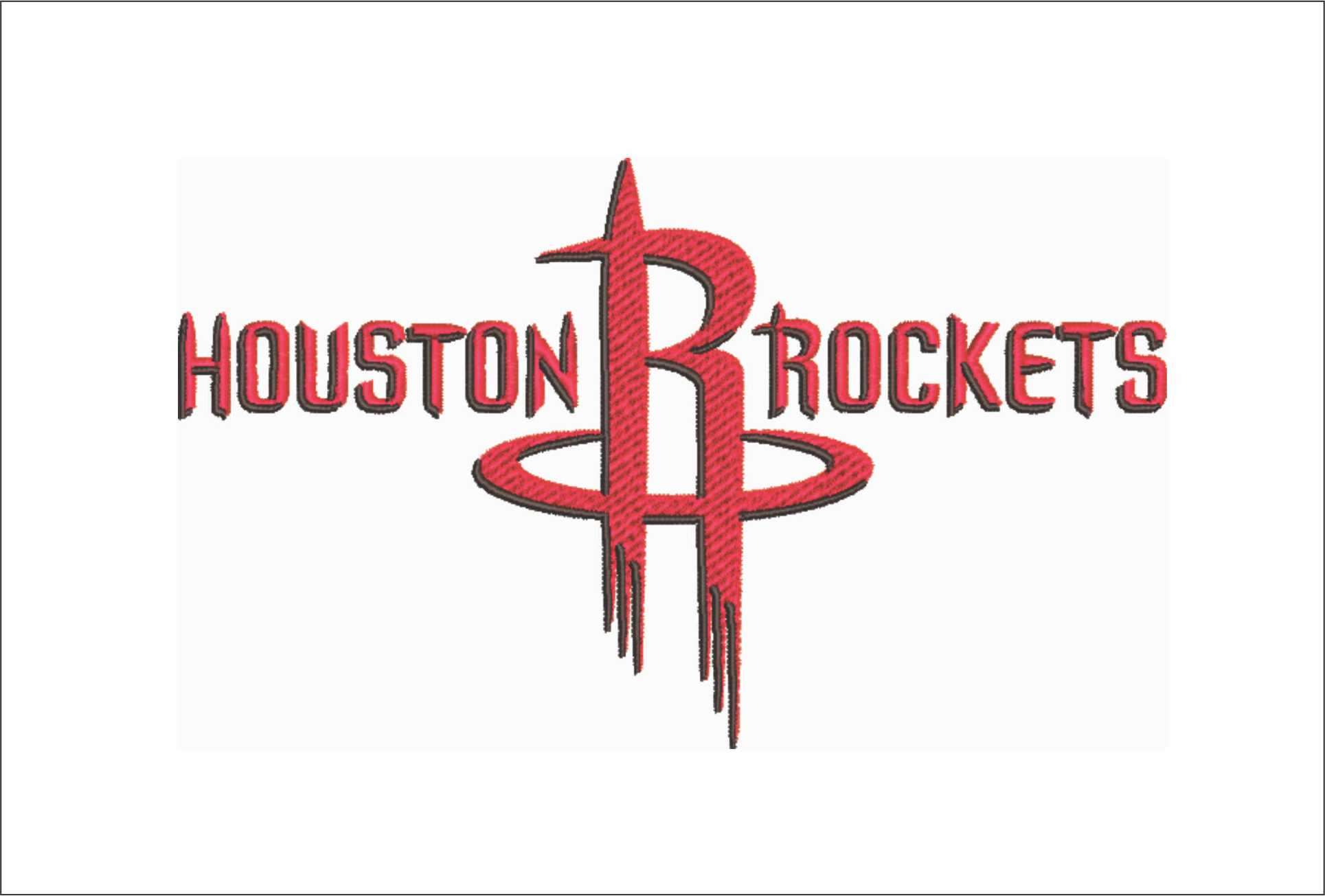 Houston Rockets 2003 NBA Logo embroidery design -Toyota Center Arena- embroidery machine pattern embroidery file - instant download