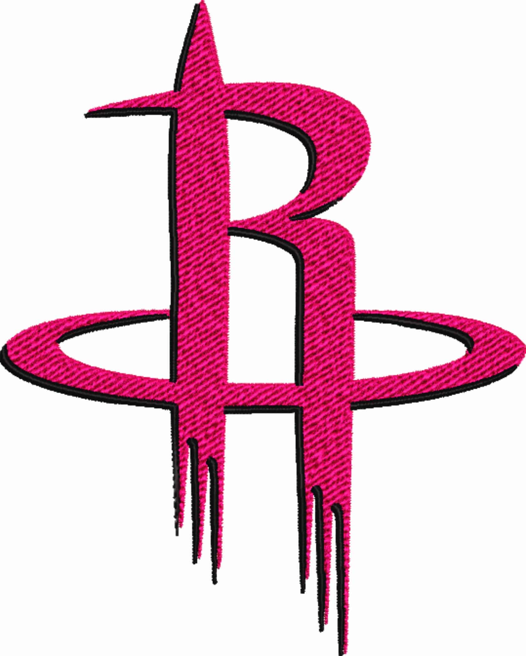 Houston Rockets Color NBA Logo  embroidery design -Toyota Center Arena- embroidery  machine pattern embroidery file - instant download — view 2