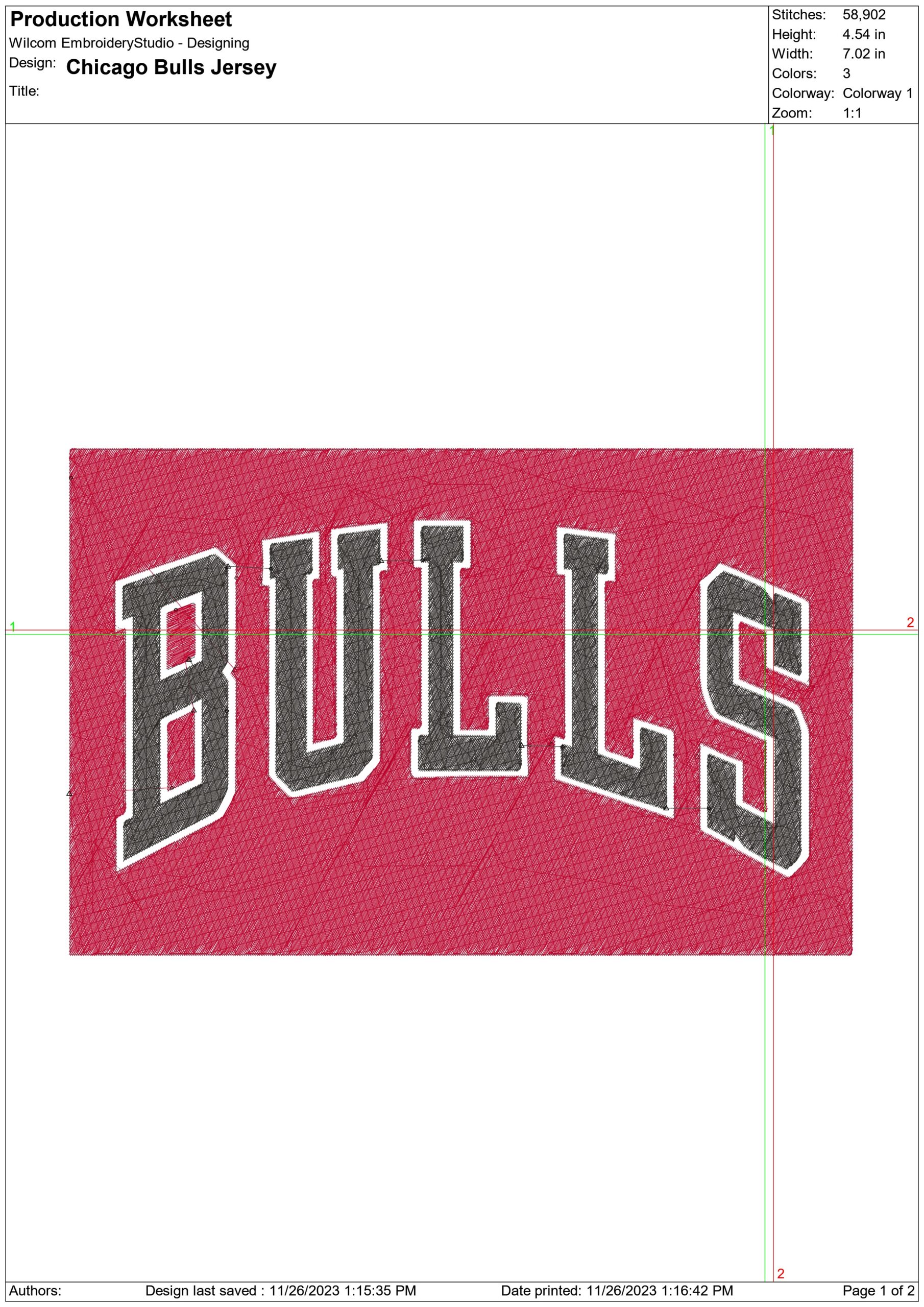 Chicago Bulls Jersey NBA Logo  embroidery design -United Center Arena- embroidery  machine pattern embroidery file - instant download — view 3