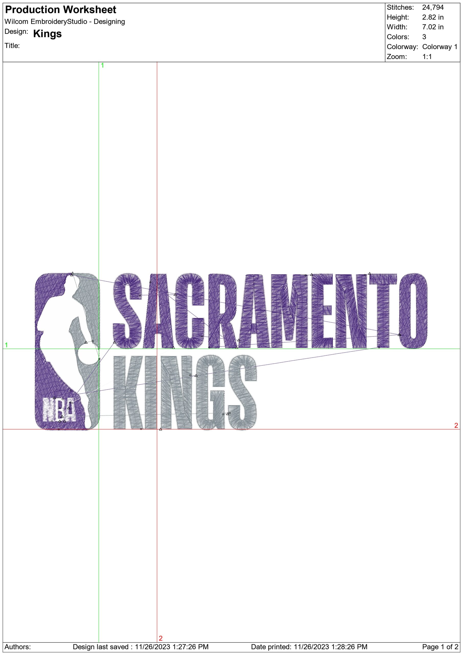 Sacramento Kings NBA Logo  embroidery design -Golden 1 Center Arena- embroidery  machine pattern embroidery file - instant download — view 3
