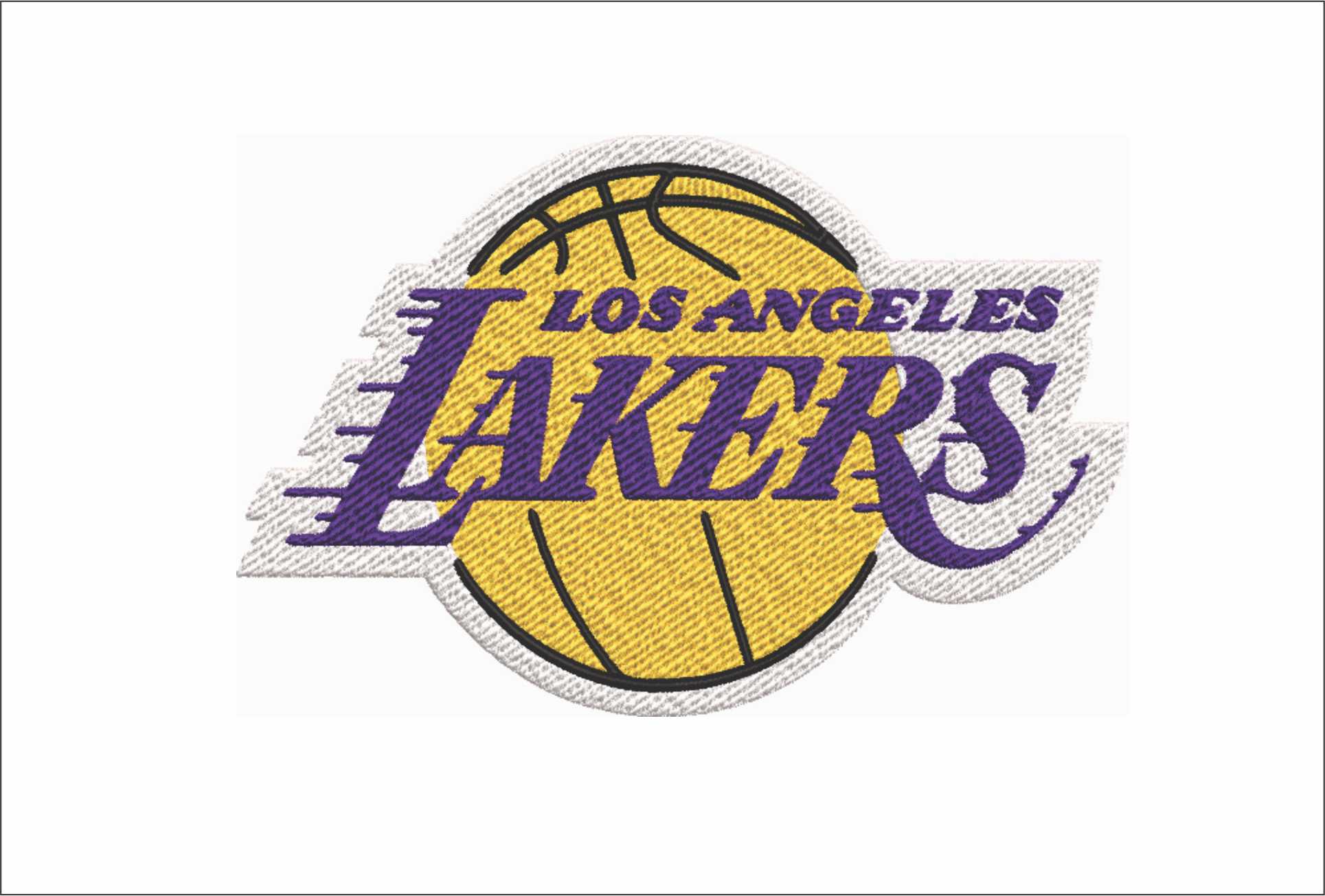 Los Angeles Lakers NBA Logo  embroidery design -Crypto.com Arena- embroidery  machine pattern embroidery file - instant download