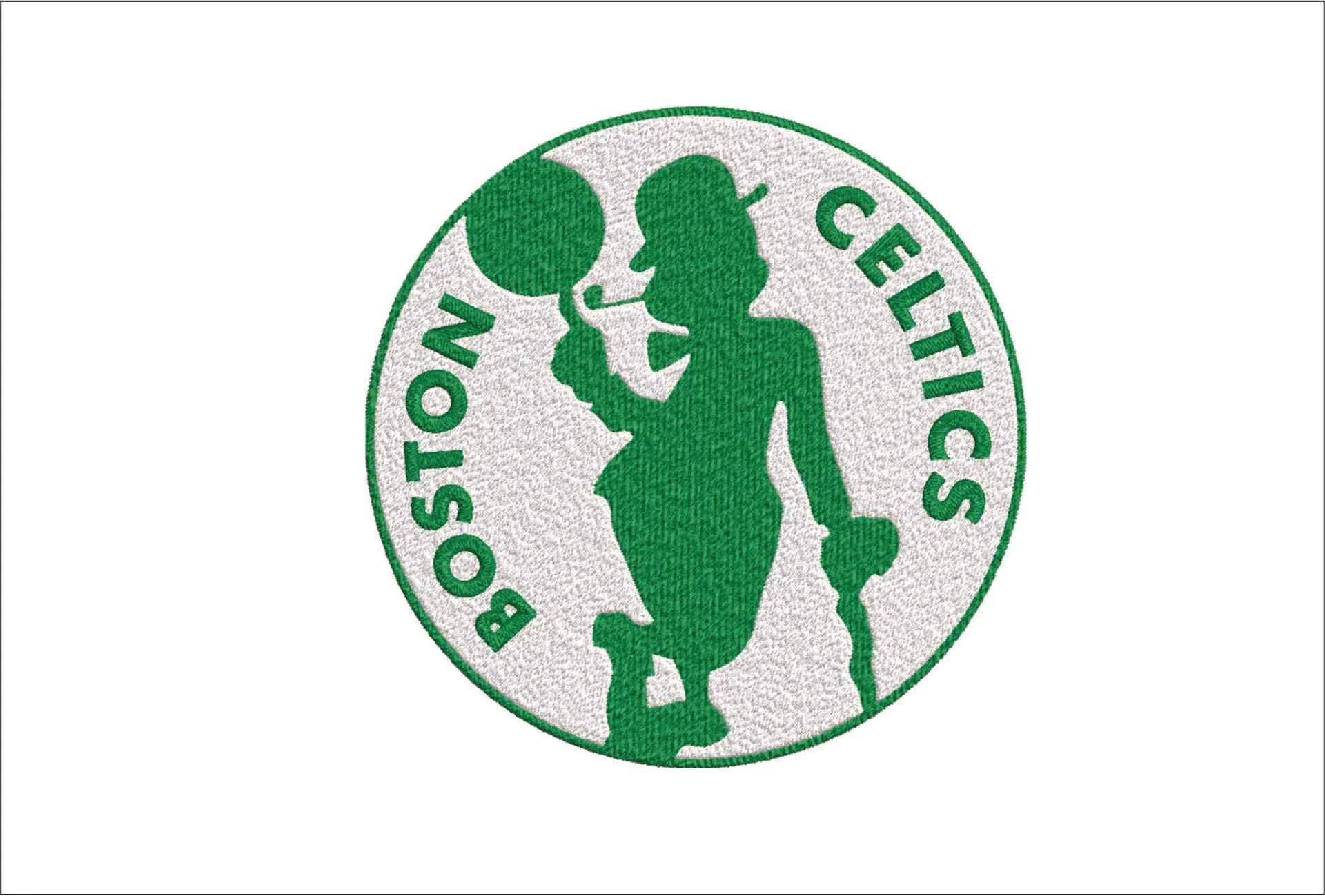 Boston Celtics Man with Writing NBA Logo  embroidery design -TD Garden Arena- embroidery  machine pattern embroidery file - instant download