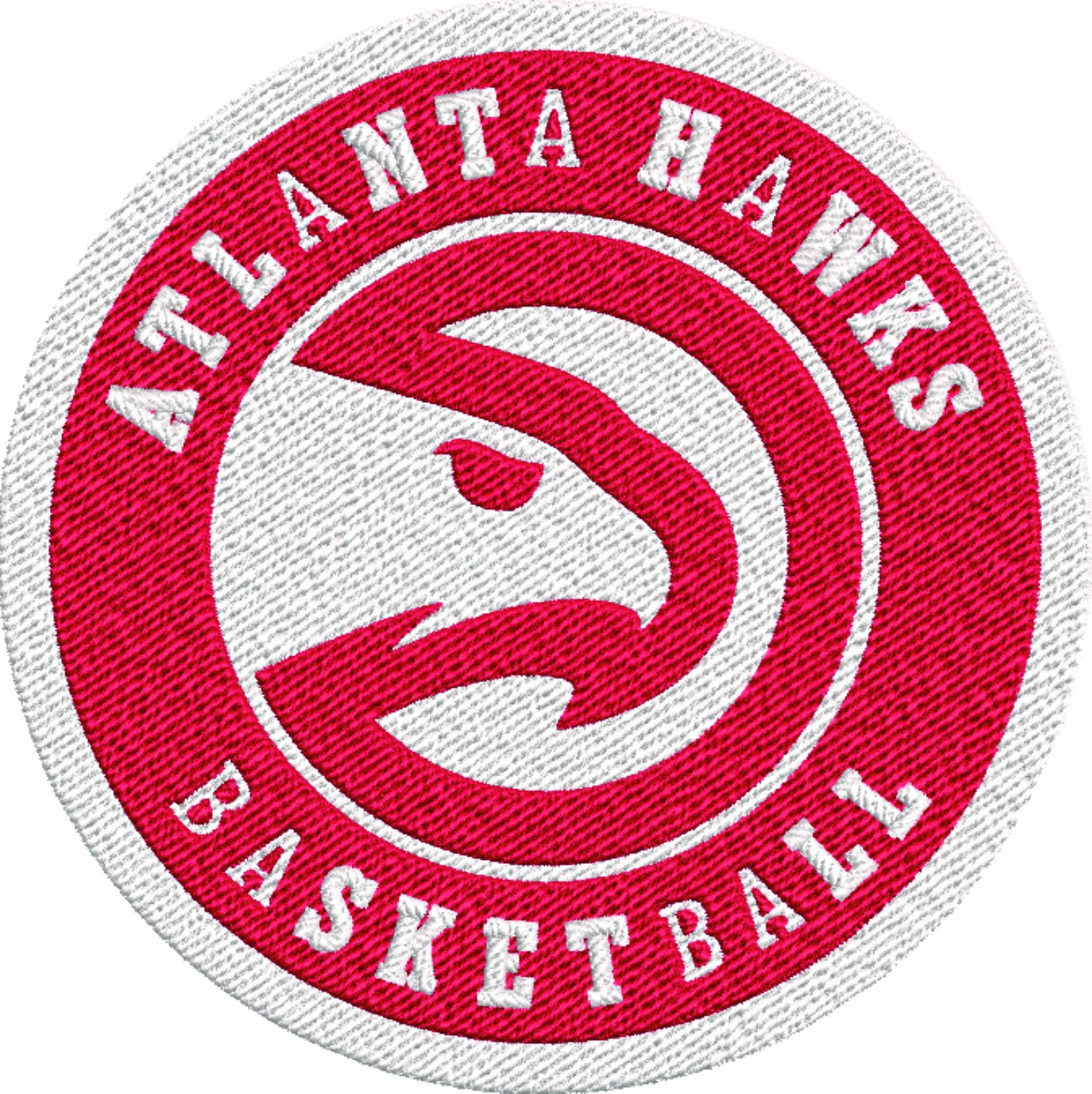 Atlanta Hawks Emblem NBA Logo  embroidery design -State Farm Arena- embroidery  machine pattern embroidery file - instant download — view 2