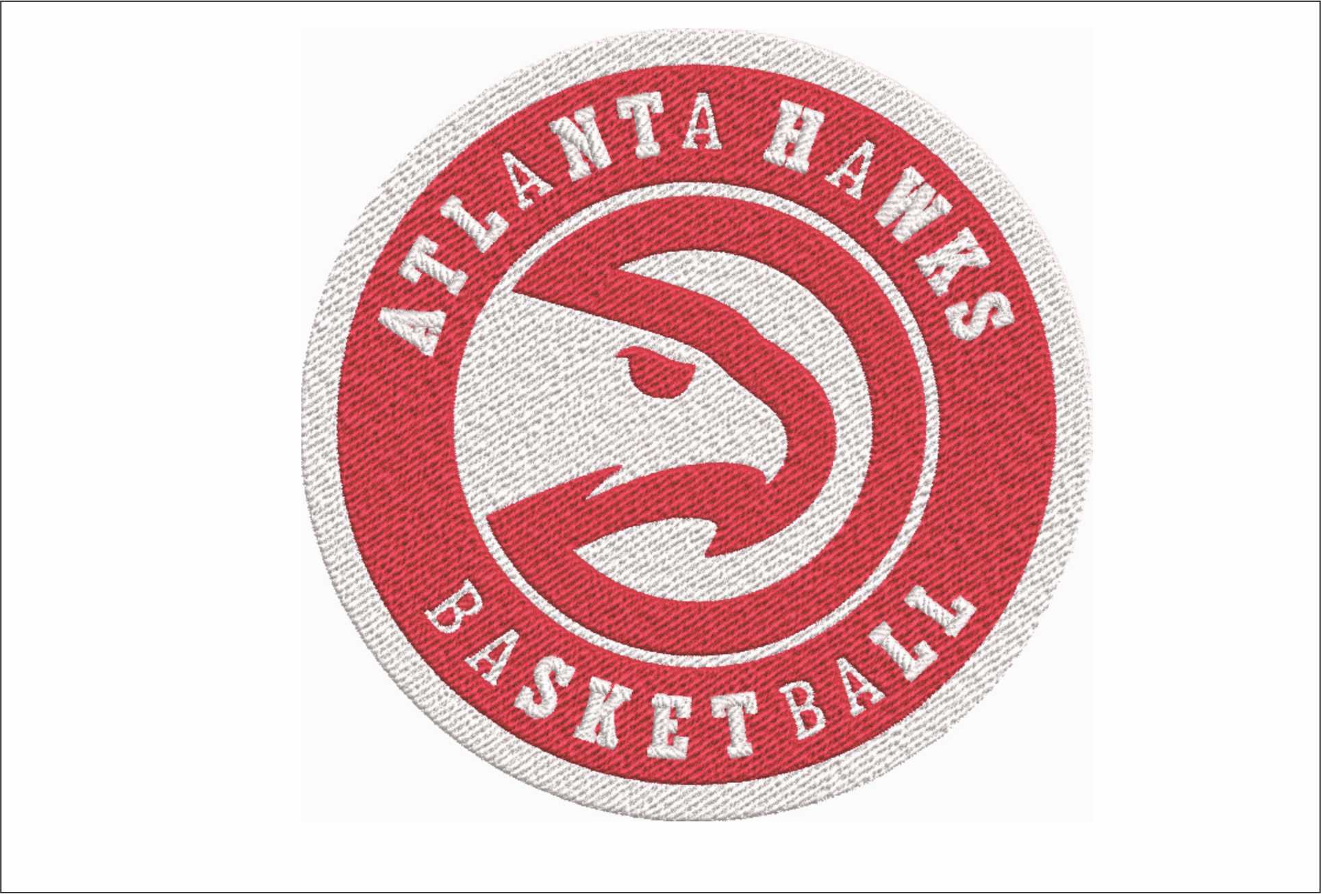 Atlanta Hawks Emblem NBA Logo  embroidery design -State Farm Arena- embroidery  machine pattern embroidery file - instant download