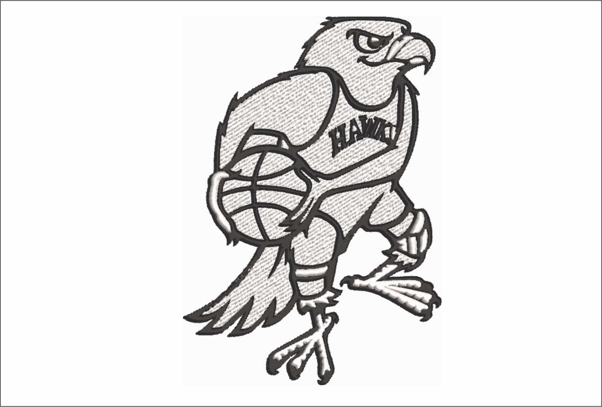 Atlanta Hawks  NBA Logo  embroidery design -State Farm Arena- embroidery  machine pattern embroidery file - instant download