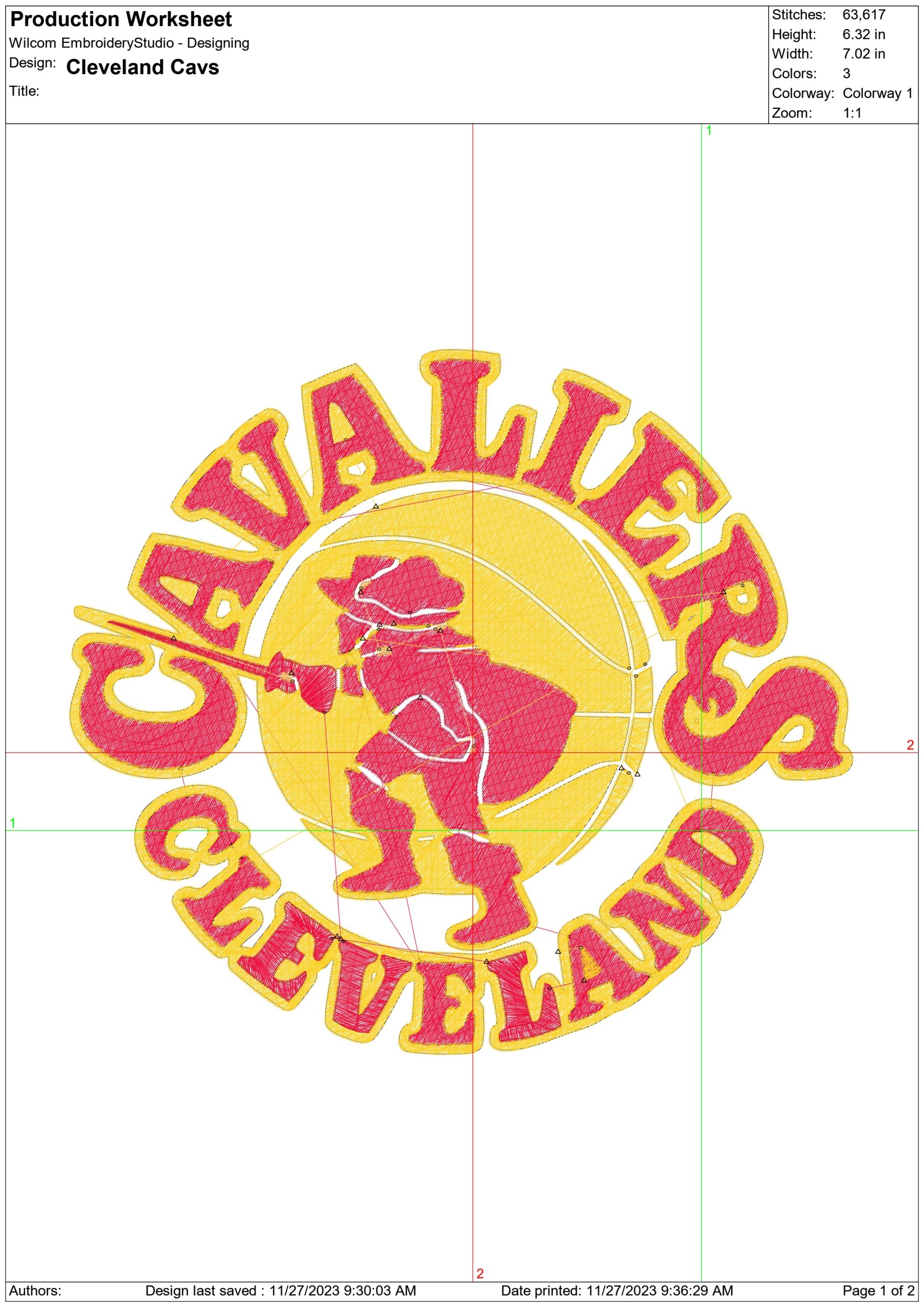 Cleveland Cavaliers  NBA Logo  embroidery design -Rocket Mortgage Fieldhouse Arena- embroidery  machine pattern embroidery file - instant download — view 3