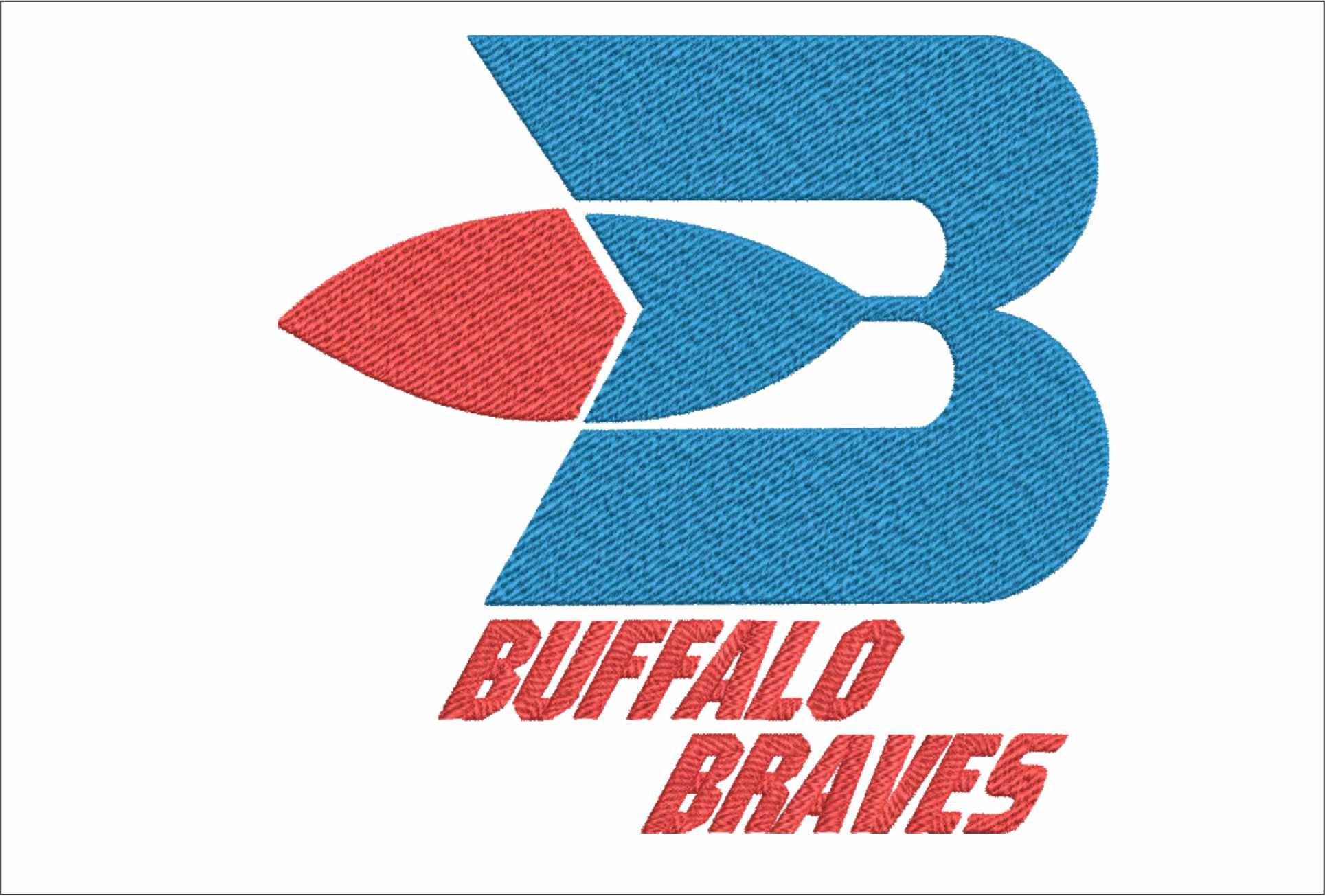 Buffalo Braves NBA Logo  embroidery design -Buffalo Memorial Auditorium Arena- embroidery  machine pattern embroidery file - instant download