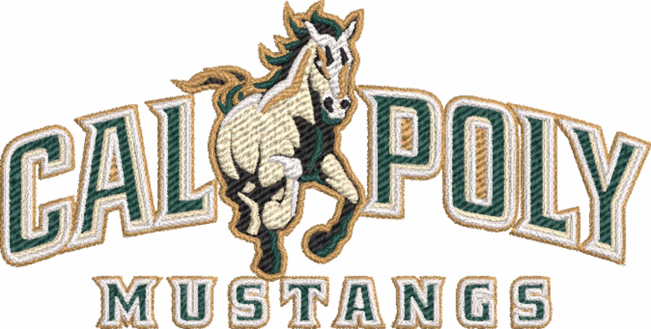 Cal Poly Mustangs NBA Logo  embroidery design -Mott Athletics Center Arena- embroidery  machine pattern embroidery file - instant download — view 2