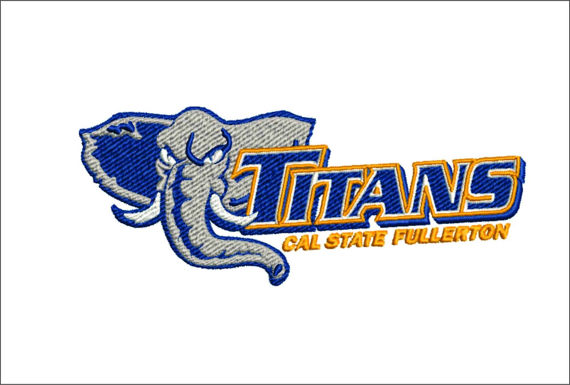 Cal State Fullerton Titans 2000 NBA Logo  embroidery design -Titan Gym Arena- embroidery  machine pattern embroidery file - instant download