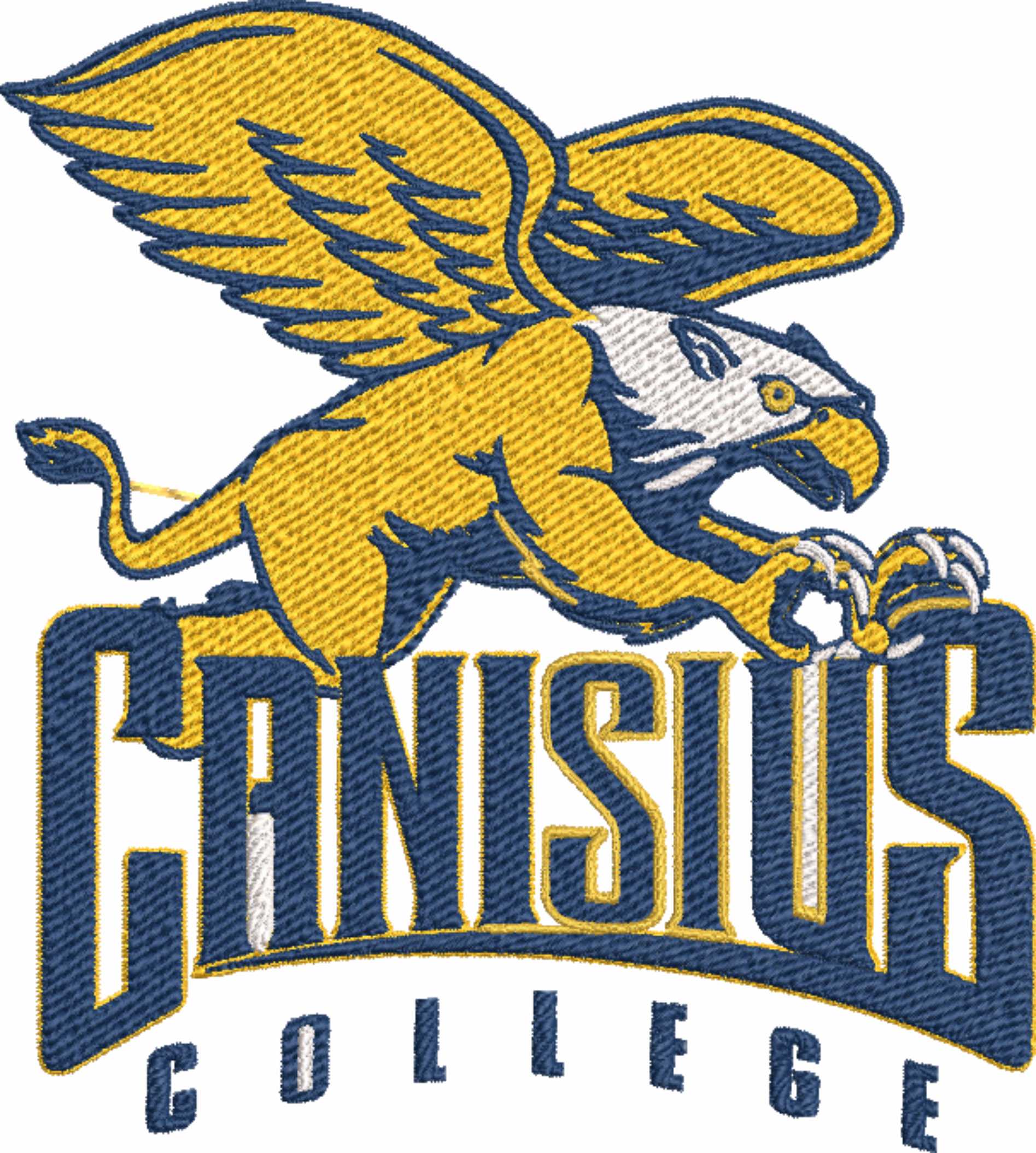 Canisius Golden Griffins NBA Logo  embroidery design -Koessler Athletic Center Arena- embroidery  machine pattern embroidery file - instant download — view 2