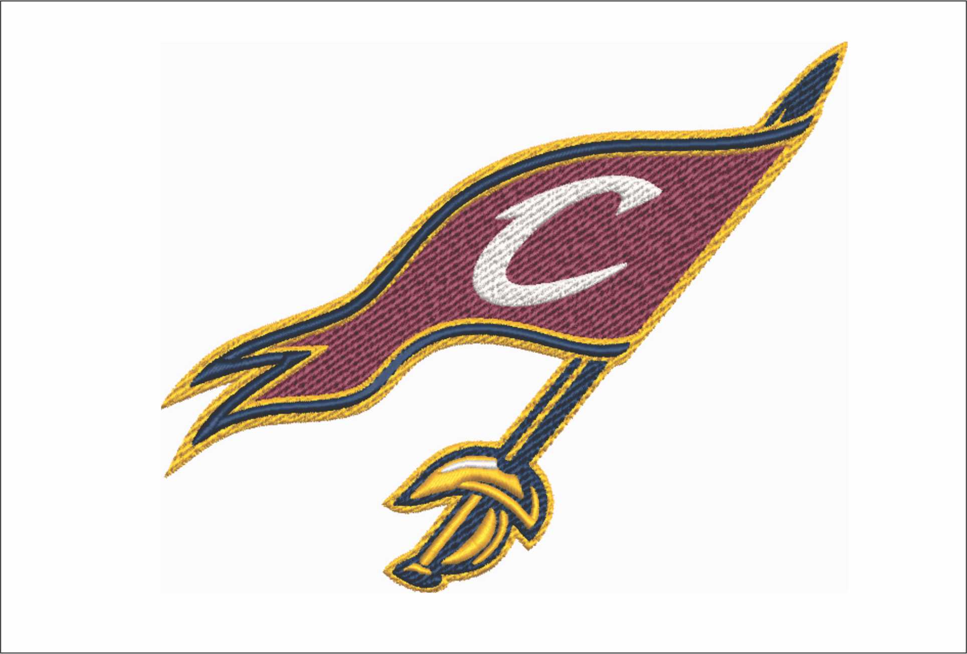 Cavs Cutlass NBA Logo  embroidery design -Rocket Mortgage Fieldhouse Arena- embroidery  machine pattern embroidery file - instant download