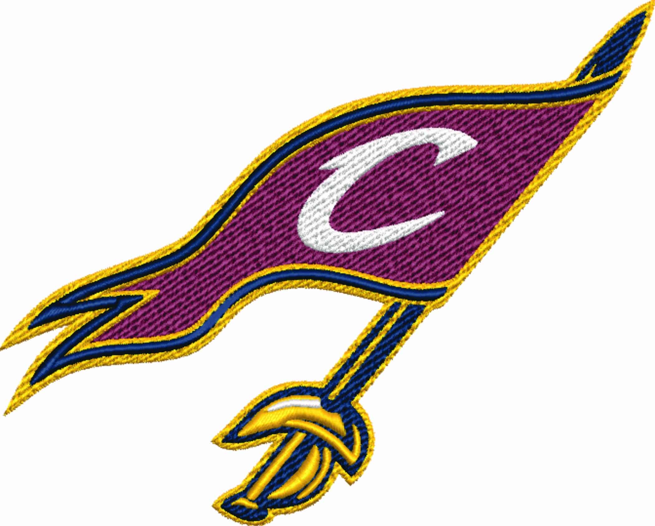 Cavs Cutlass NBA Logo  embroidery design -Rocket Mortgage Fieldhouse Arena- embroidery  machine pattern embroidery file - instant download — view 2