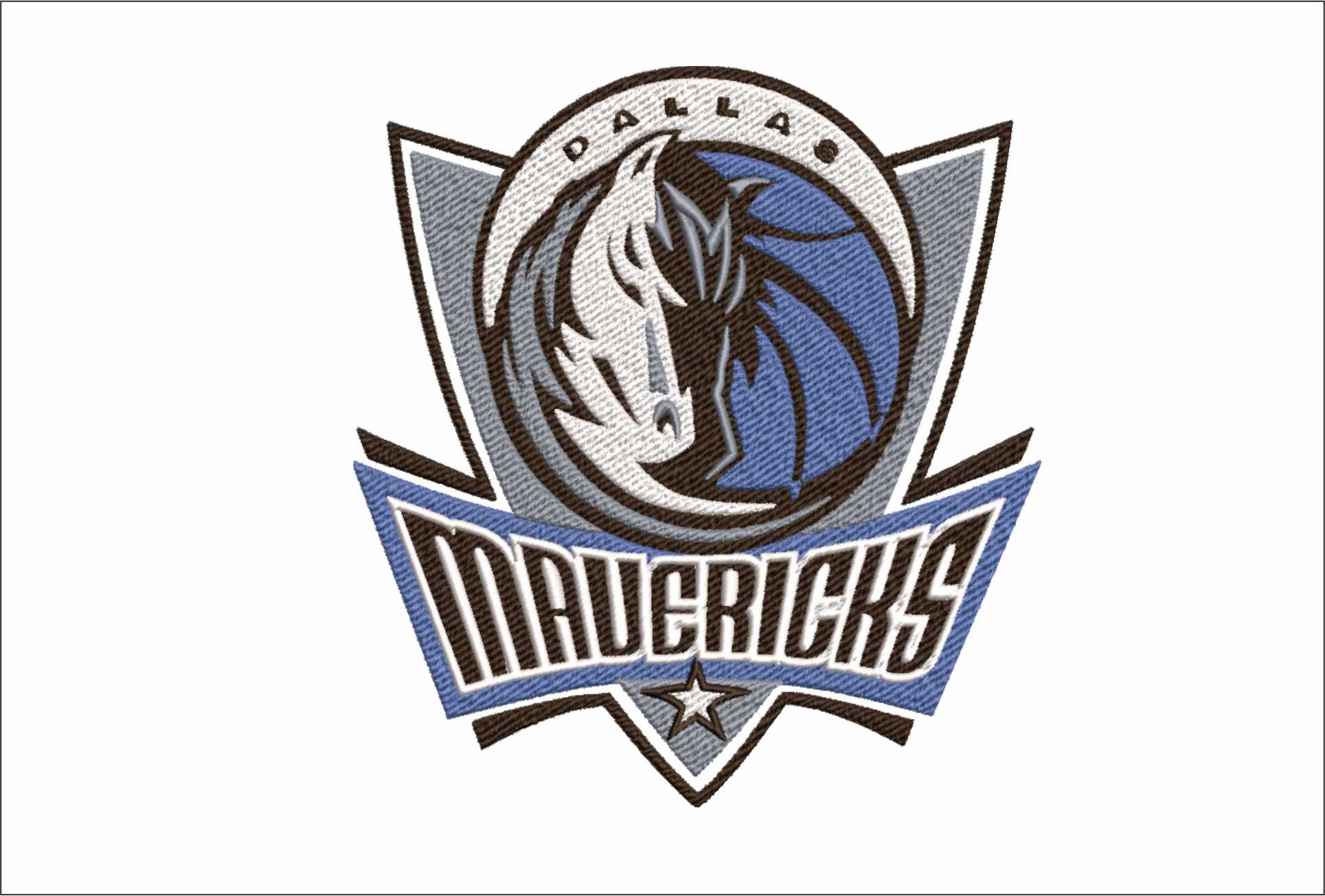 Dallas Mavericks NBA Logo  embroidery design -American Airlines Center Arena- embroidery  machine pattern embroidery file - instant download