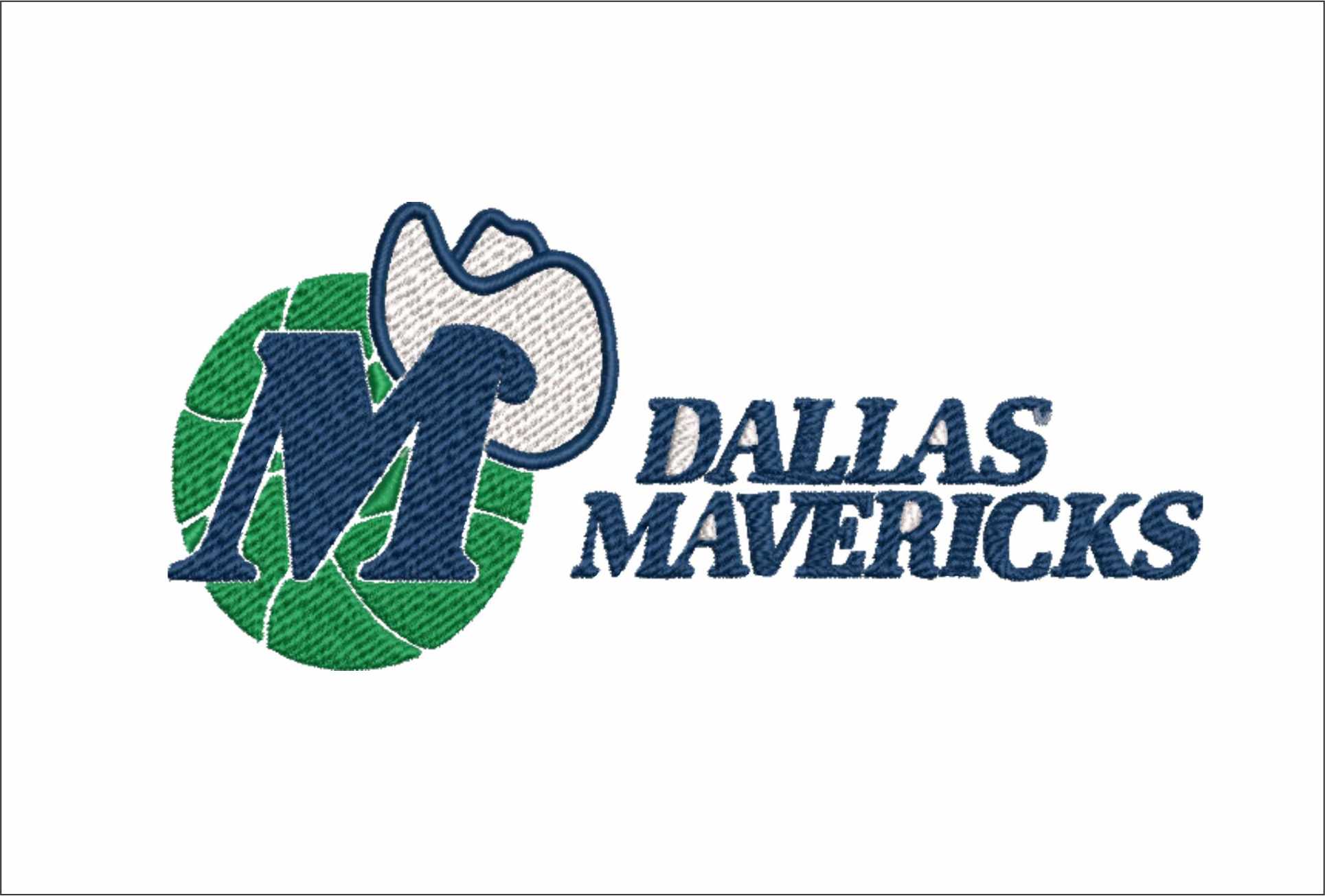 Dallas Mavericks 1993 NBA Logo  embroidery design -American Airlines Center Arena- embroidery  machine pattern embroidery file - instant download