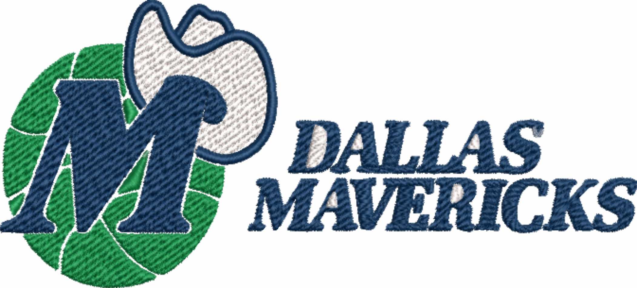 Dallas Mavericks 1993 NBA Logo  embroidery design -American Airlines Center Arena- embroidery  machine pattern embroidery file - instant download — view 2
