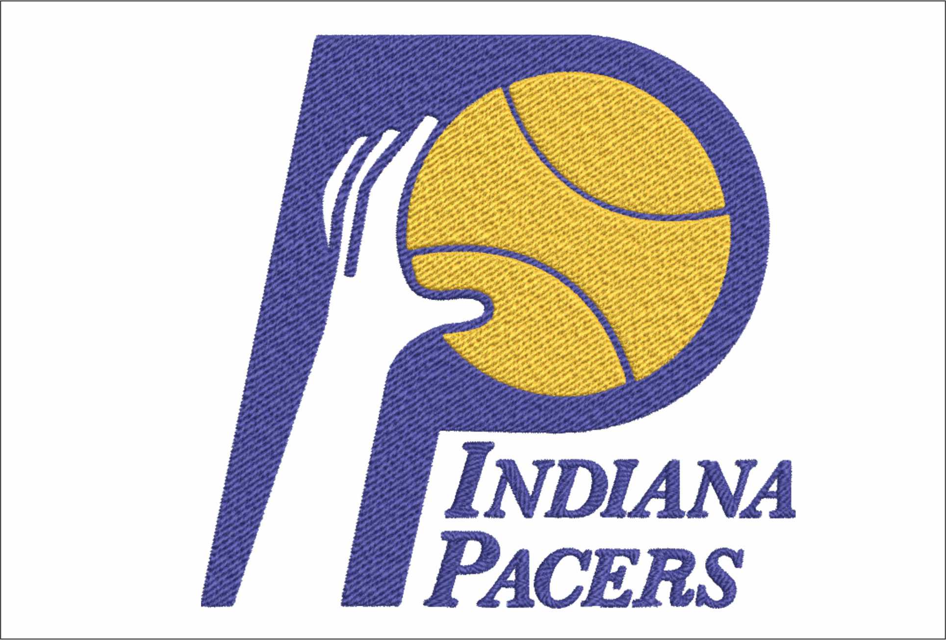 Indiana Pacers 1976 NBA Logo  embroidery design -Gainbridge Fieldhouse Arena- embroidery  machine pattern embroidery file - instant download