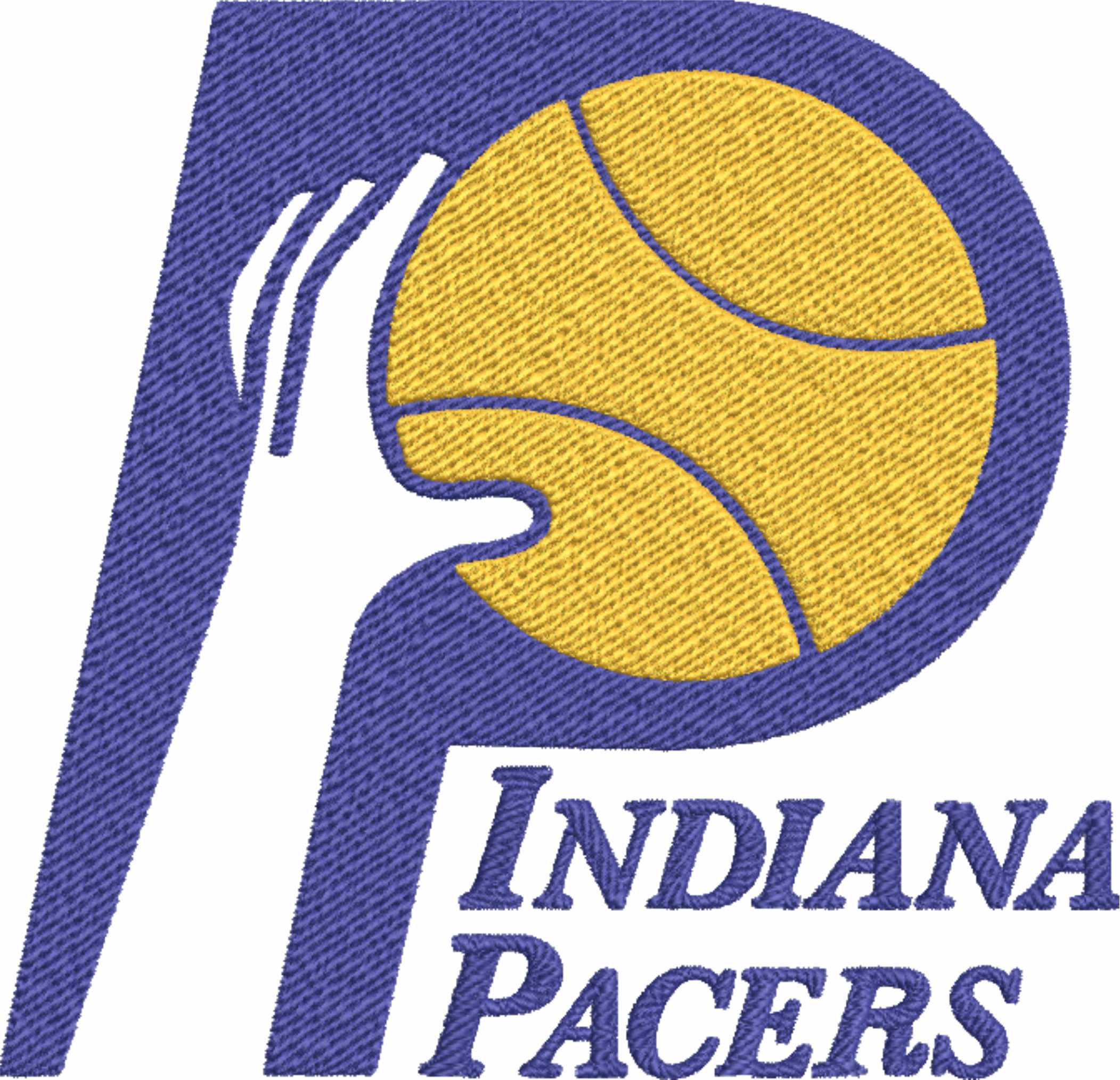 Indiana Pacers 1976 NBA Logo  embroidery design -Gainbridge Fieldhouse Arena- embroidery  machine pattern embroidery file - instant download — view 2