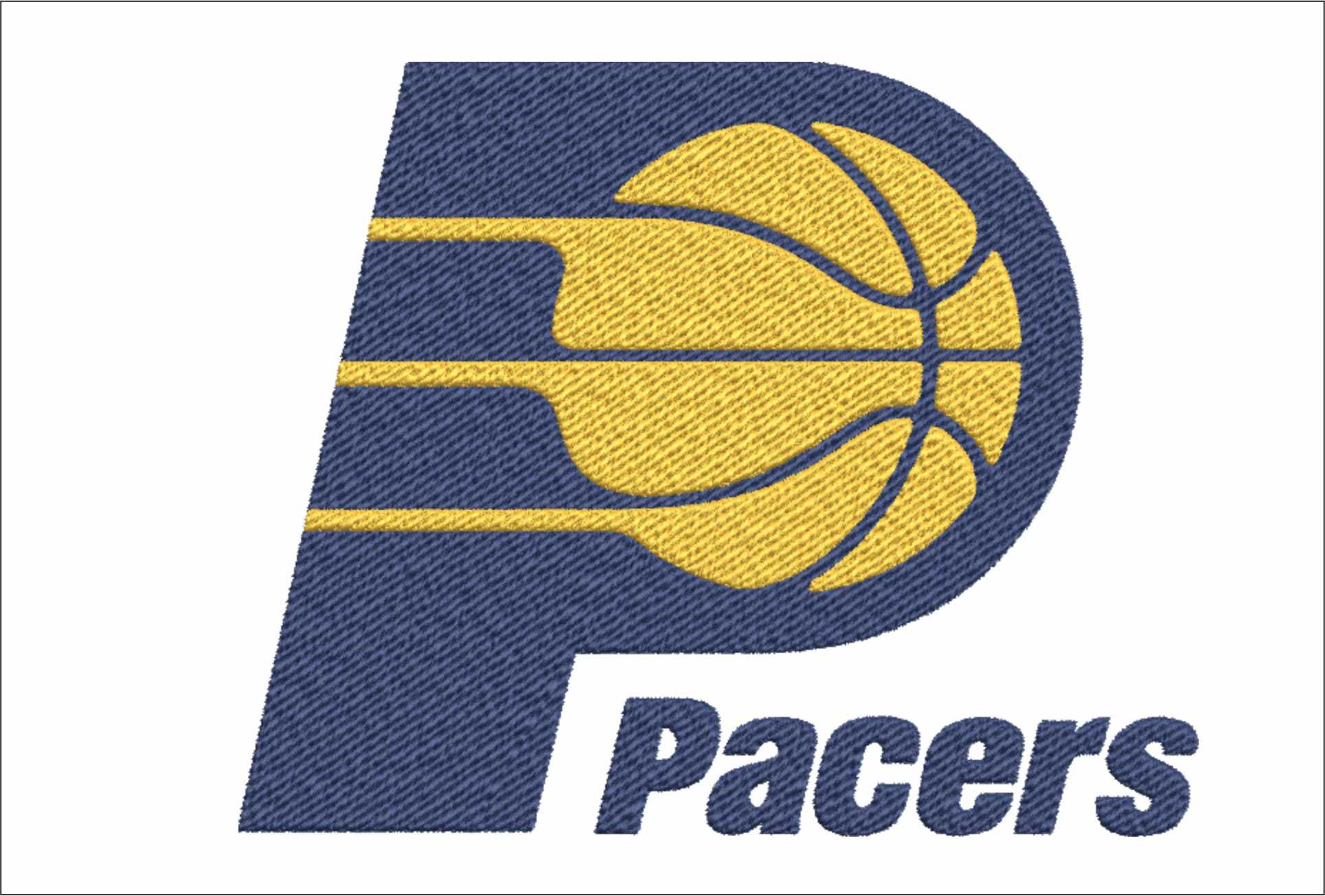 Indiana Pacers 1990 NBA Logo  embroidery design -Gainbridge Fieldhouse Arena- embroidery  machine pattern embroidery file - instant download