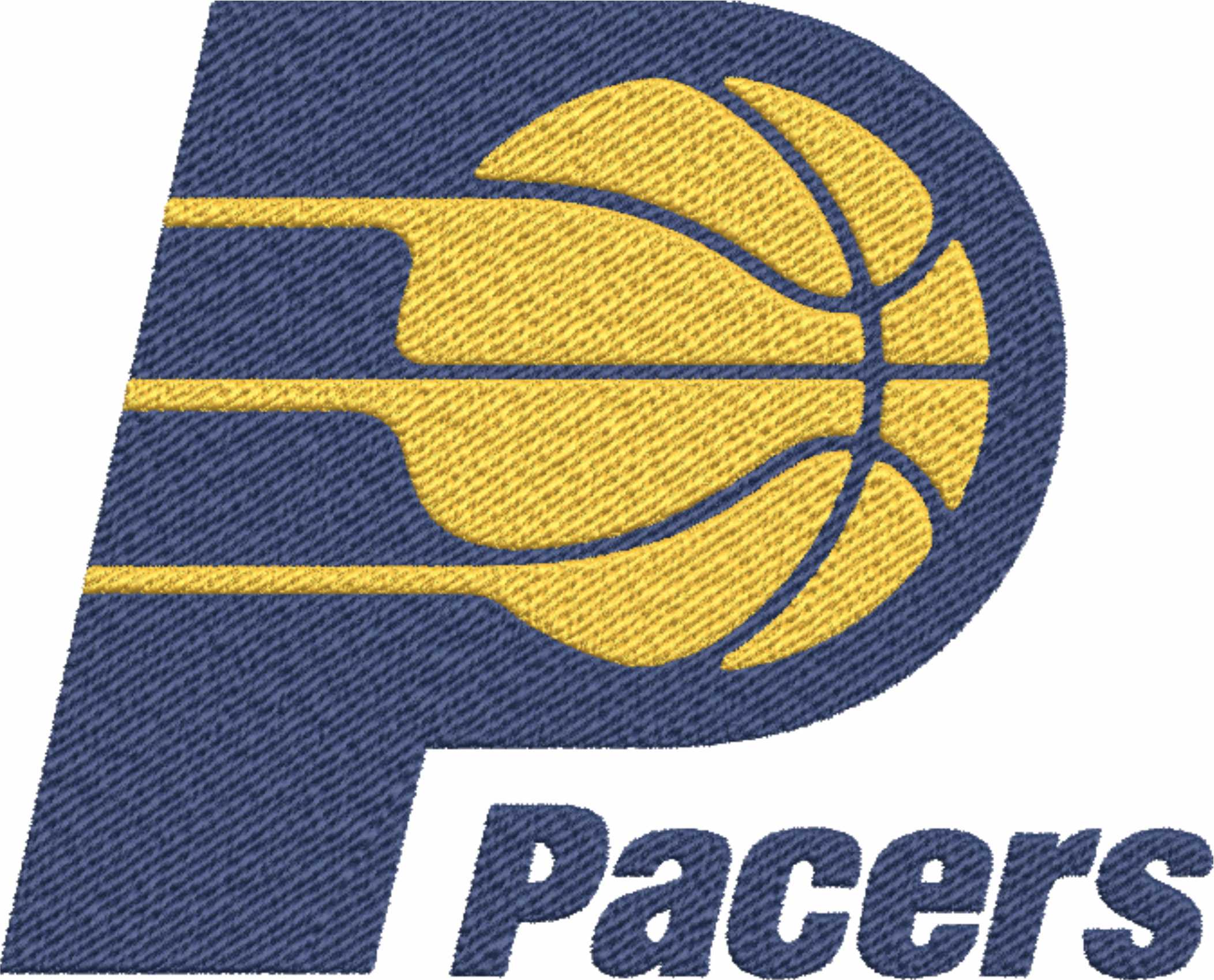 Indiana Pacers 1990 NBA Logo  embroidery design -Gainbridge Fieldhouse Arena- embroidery  machine pattern embroidery file - instant download — view 2