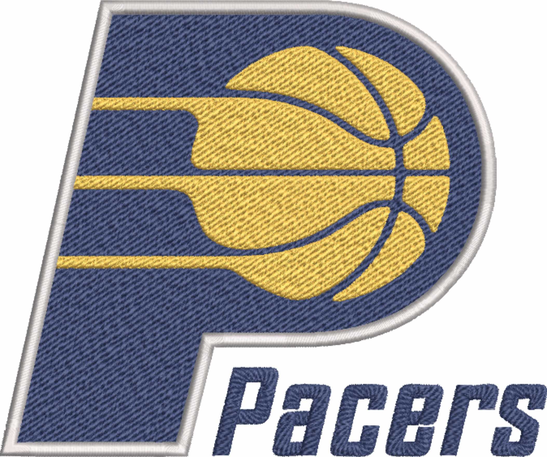 Indiana Pacers 2005 NBA Logo  embroidery design -Gainbridge Fieldhouse Arena- embroidery  machine pattern embroidery file - instant download — view 2