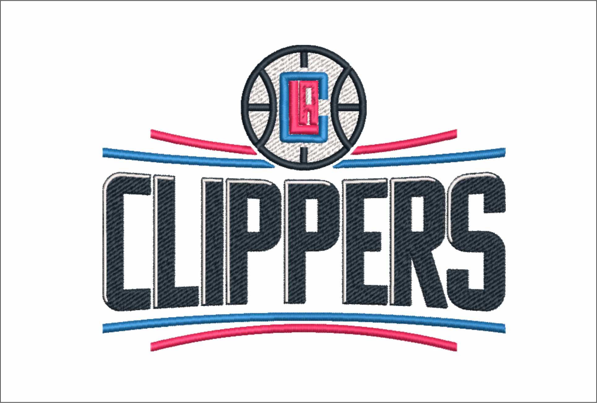 Los Angeles Clippers 2005 NBA Logo  embroidery design -Crypto.com Arena- embroidery  machine pattern embroidery file - instant download