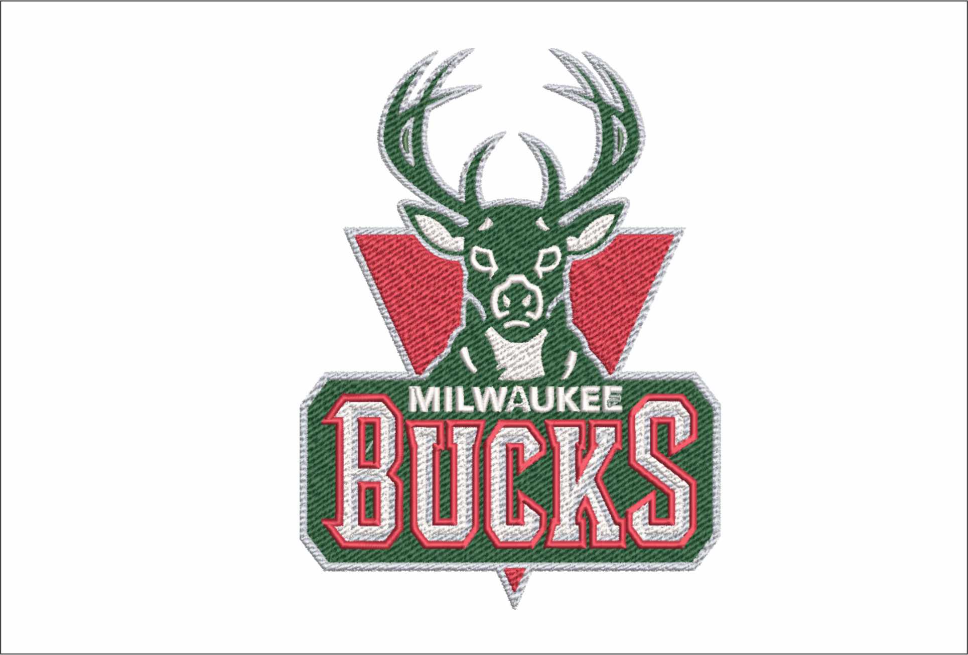 Milwaukee Bucks NBA Logo  embroidery design -Fiserv Forum Arena- embroidery  machine pattern embroidery file - instant download