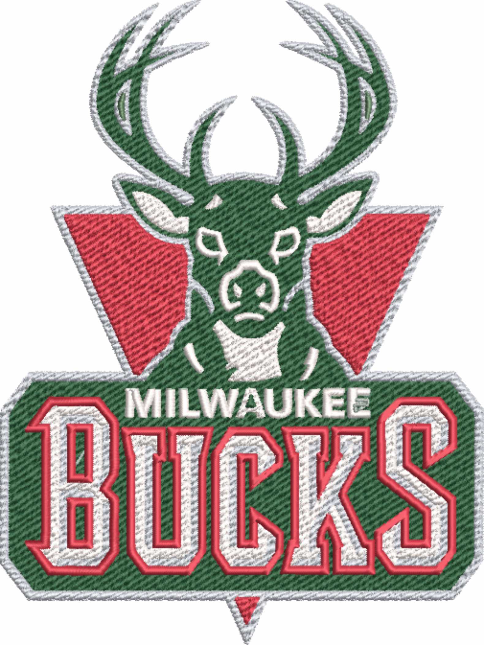 Milwaukee Bucks NBA Logo  embroidery design -Fiserv Forum Arena- embroidery  machine pattern embroidery file - instant download — view 2