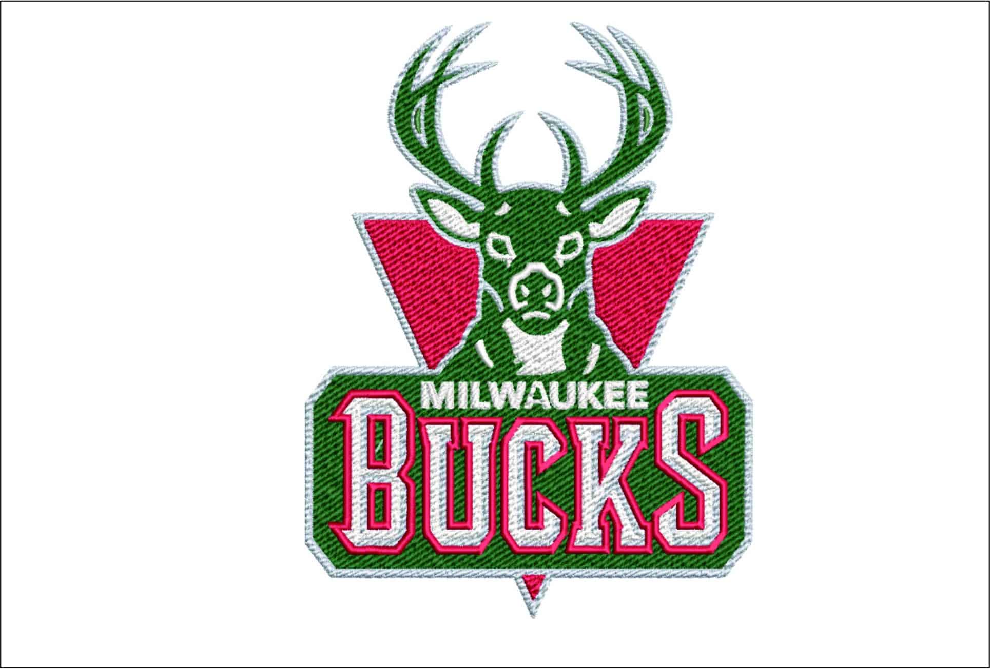 Milwaukee Bucks 2006 NBA Logo  embroidery design -Fiserv Forum Arena- embroidery  machine pattern embroidery file - instant download