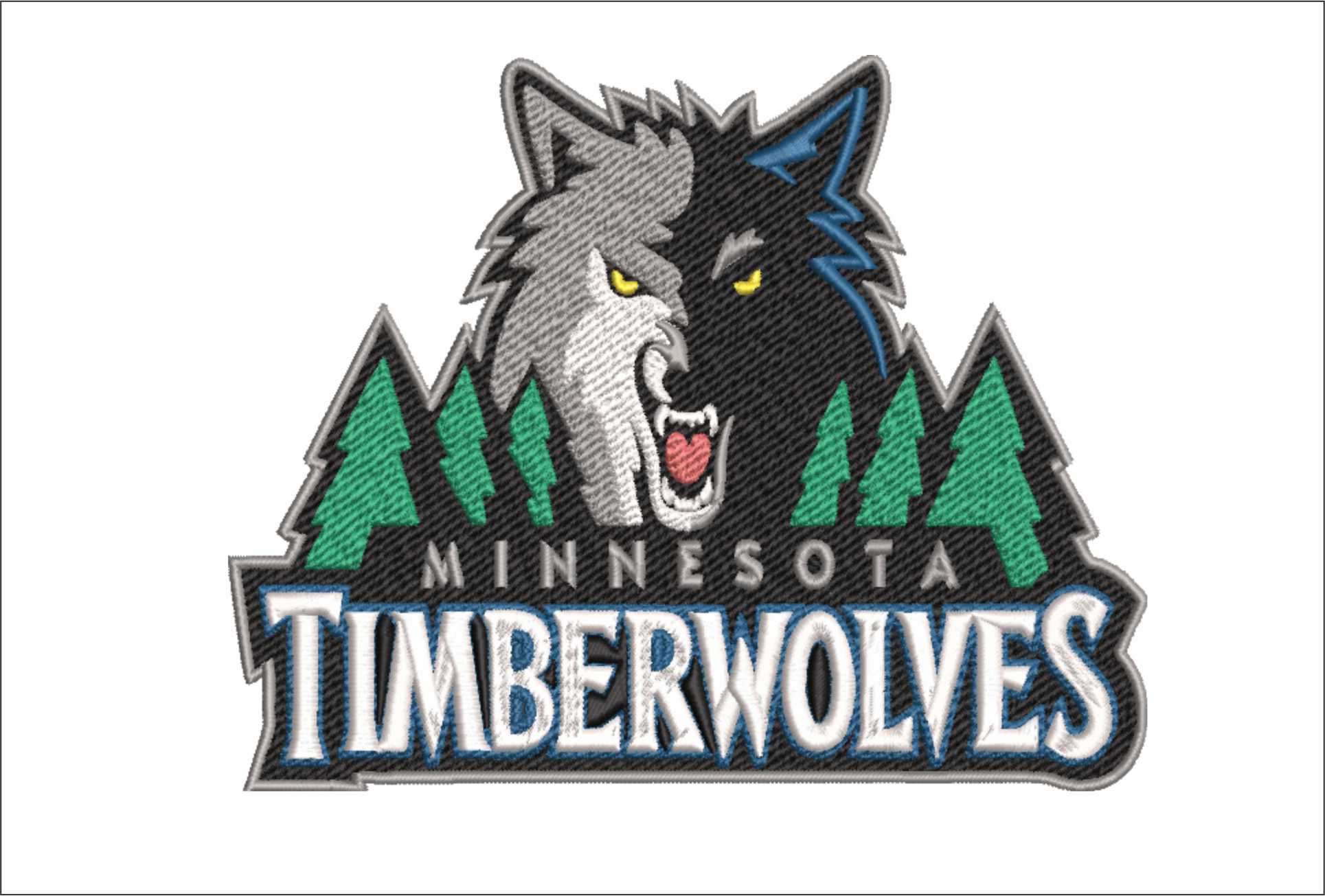 Minnesota Timberwolves 2008 NBA Logo embroidery design -Target Center Arena- embroidery machine pattern embroidery file - instant download