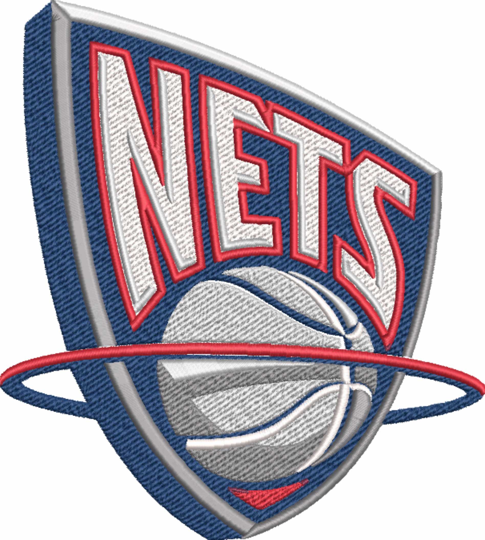 New Jersey Nets 1997-2012 NBA Logo  embroidery design -Barclays Center Arena- embroidery  machine pattern embroidery file - instant download — view 2