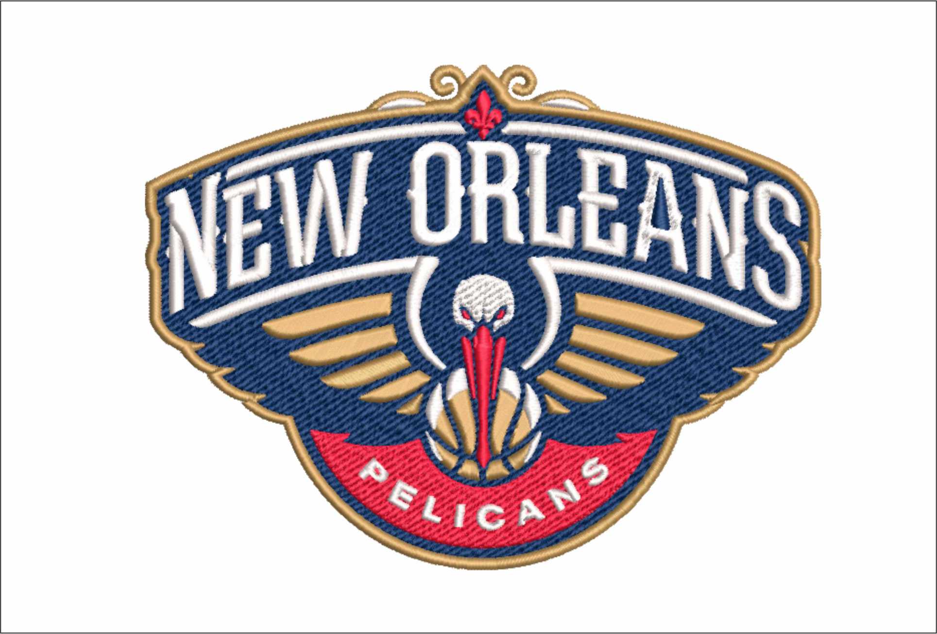 New Orleans Pelicans NBA Logo  embroidery design -Smoothie King Center Arena- embroidery  machine pattern embroidery file - instant download