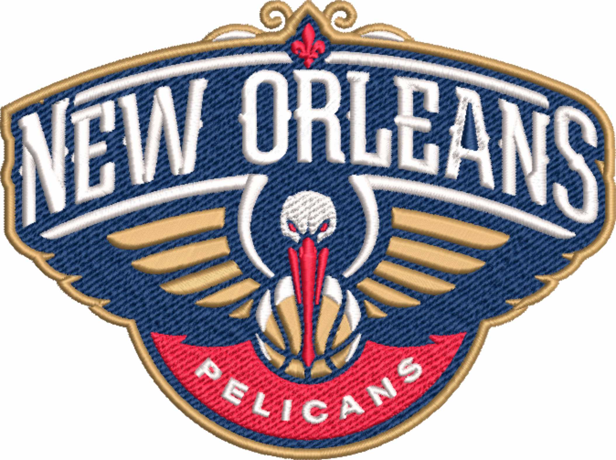 New Orleans Pelicans NBA Logo  embroidery design -Smoothie King Center Arena- embroidery  machine pattern embroidery file - instant download — view 2