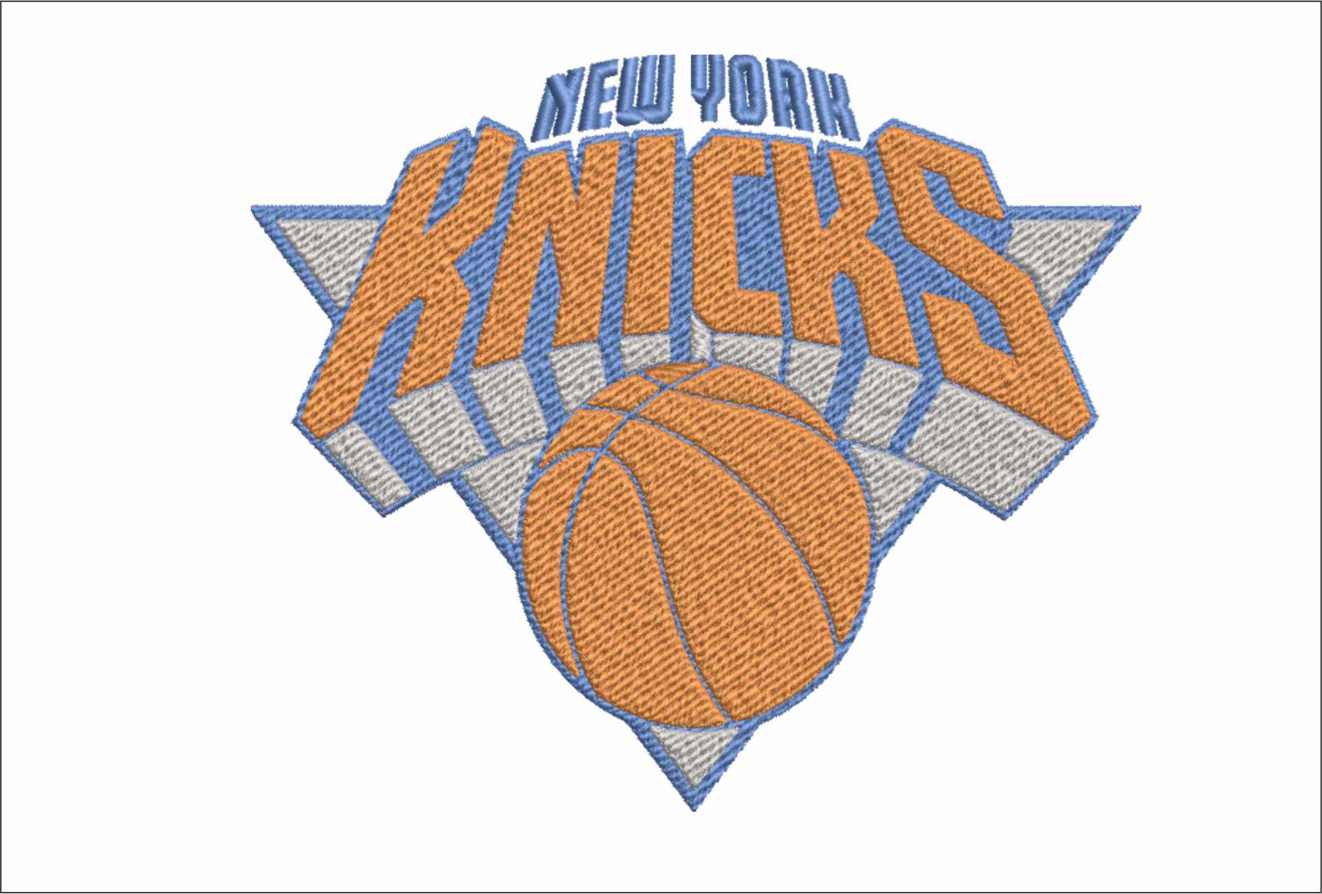 New York Knicks NBA Logo  embroidery design -Madison Square Garden Arena- embroidery  machine pattern embroidery file - instant download