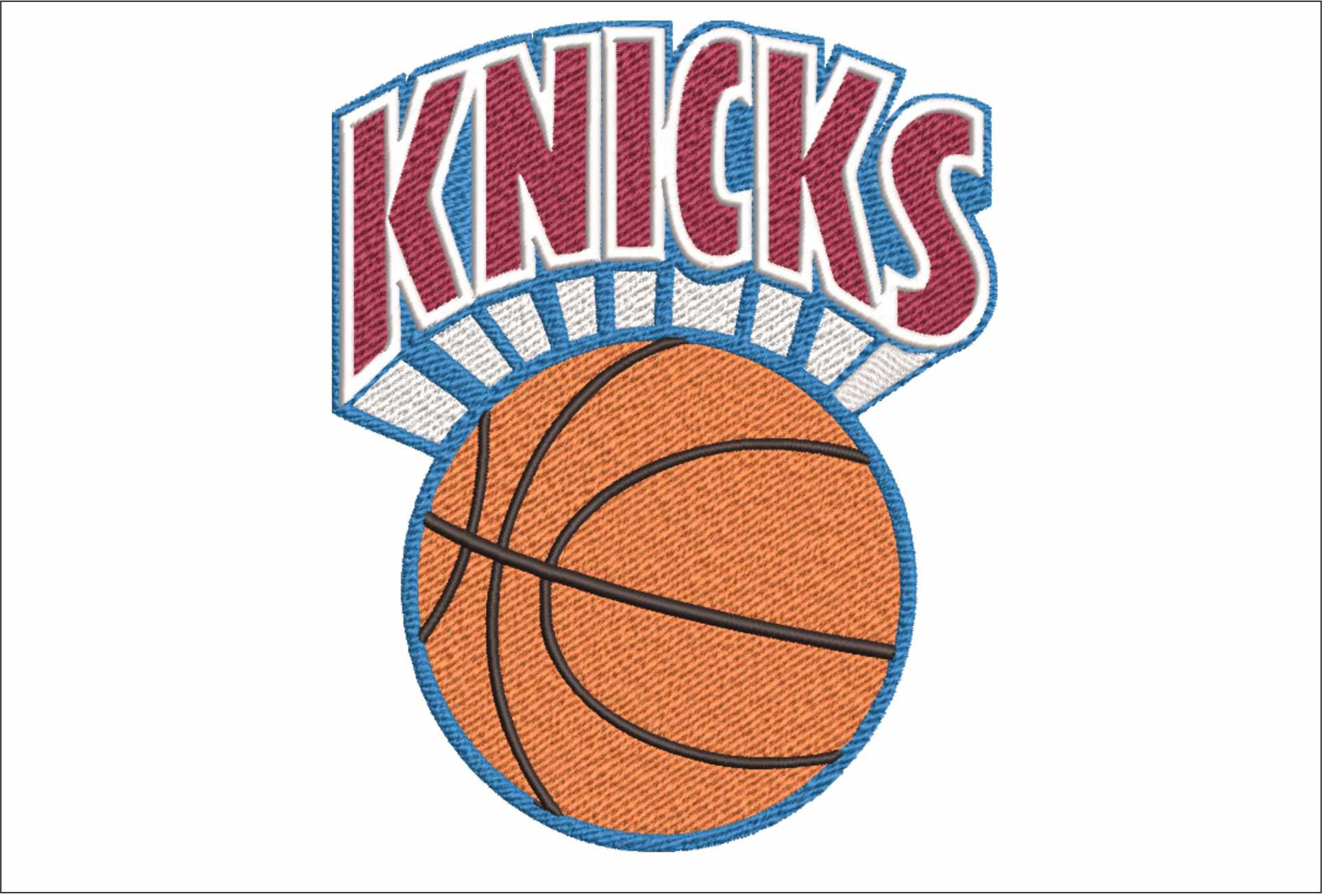 New York Knicks 1979 NBA Logo  embroidery design -Madison Square Garden Arena- embroidery  machine pattern embroidery file - instant download