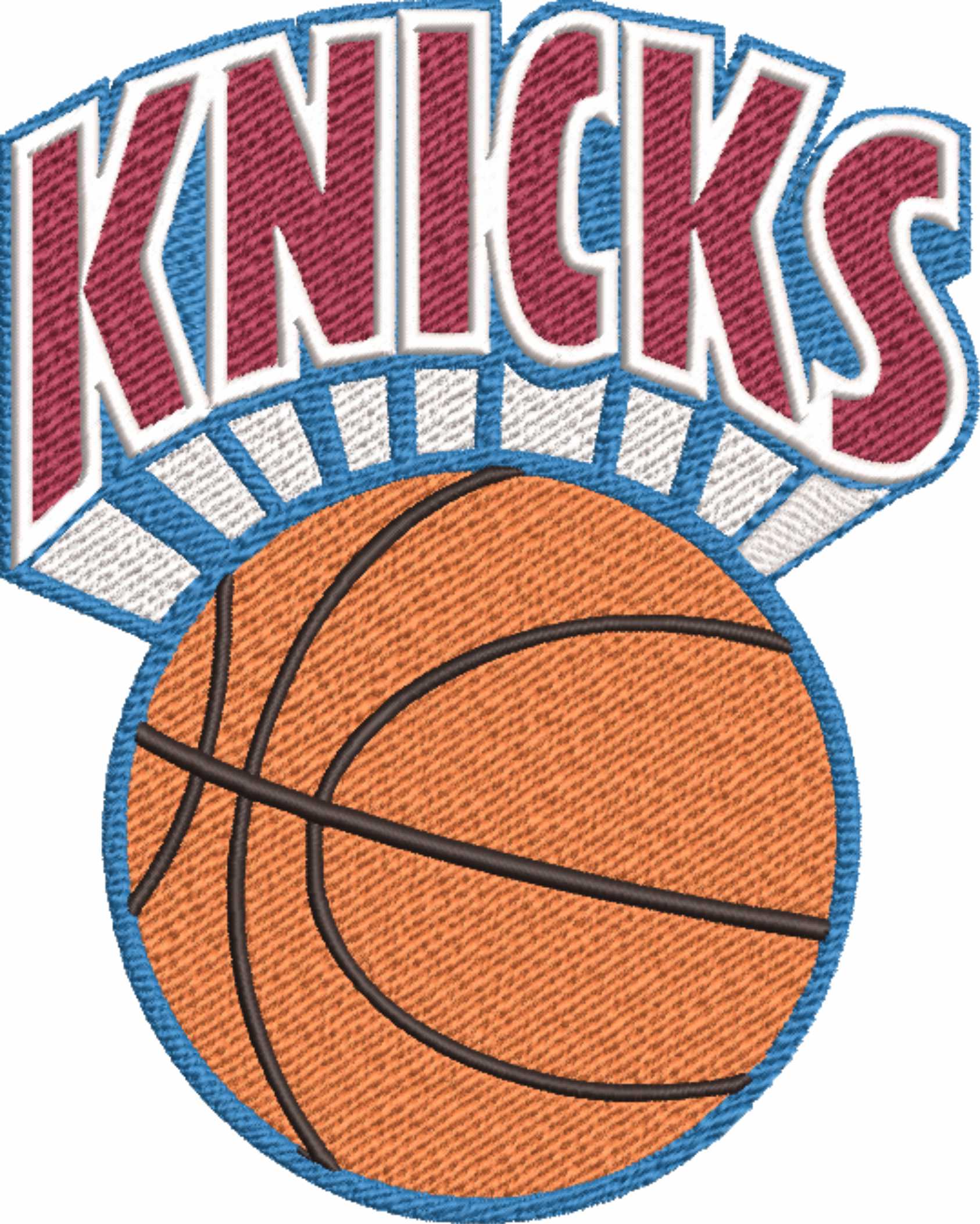 New York Knicks 1979 NBA Logo  embroidery design -Madison Square Garden Arena- embroidery  machine pattern embroidery file - instant download — view 2