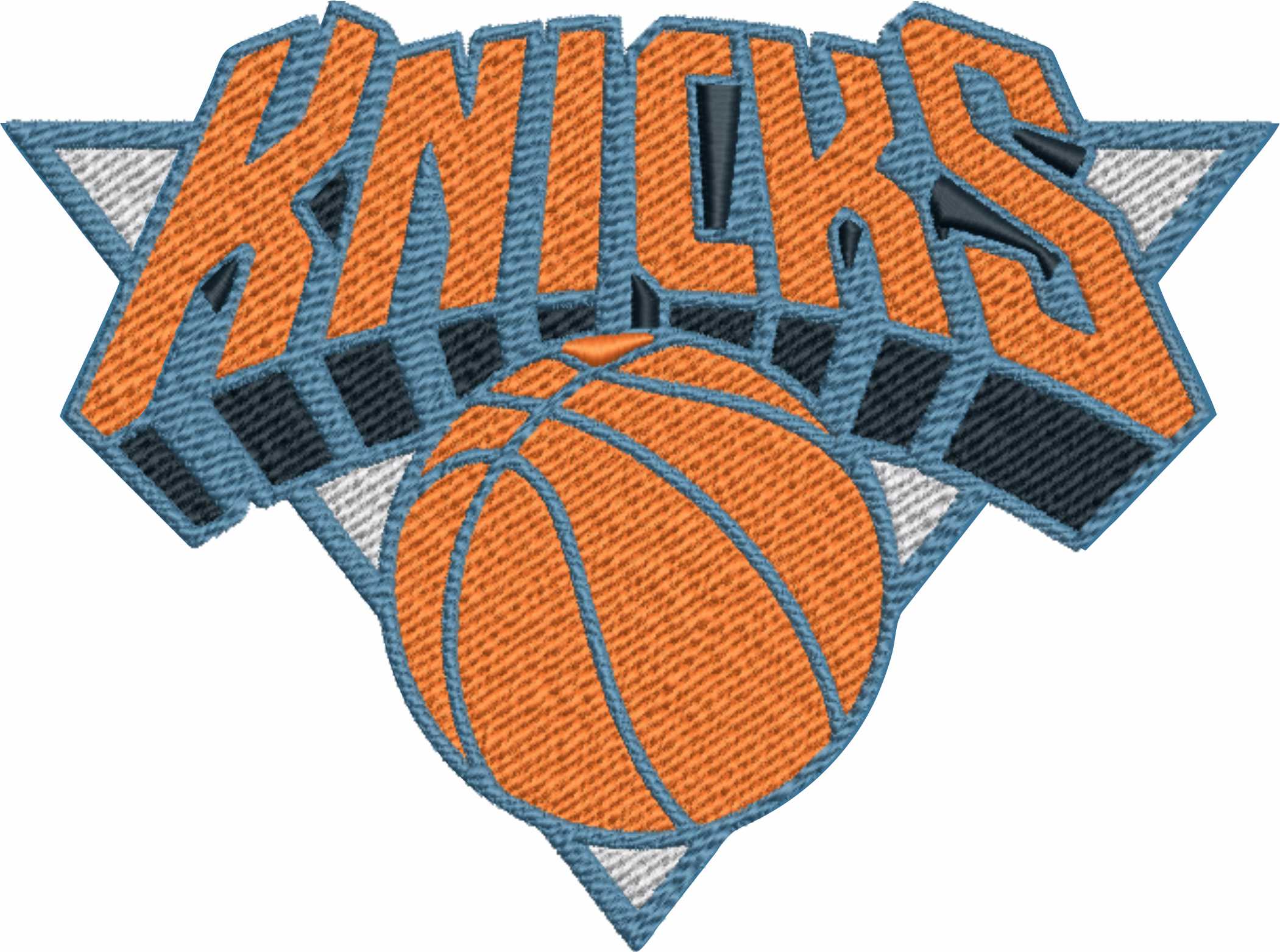 New York Knicks 1992 NBA Logo  embroidery design -Madison Square Garden Arena- embroidery  machine pattern embroidery file - instant download — view 3