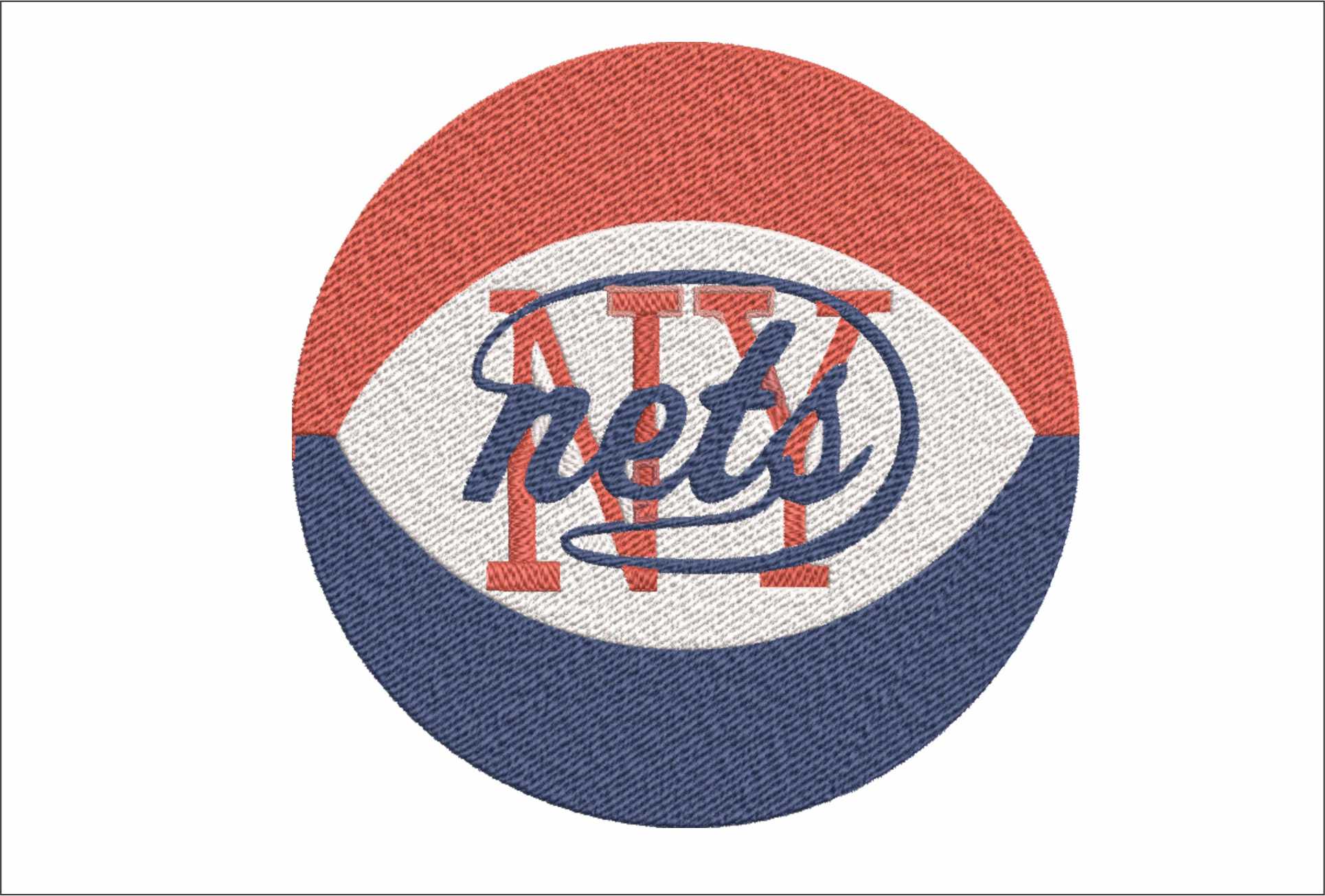 New York Nets 1972-1977  NBA Logo  embroidery design -Madison Square Garden Arena- embroidery  machine pattern embroidery file - instant download