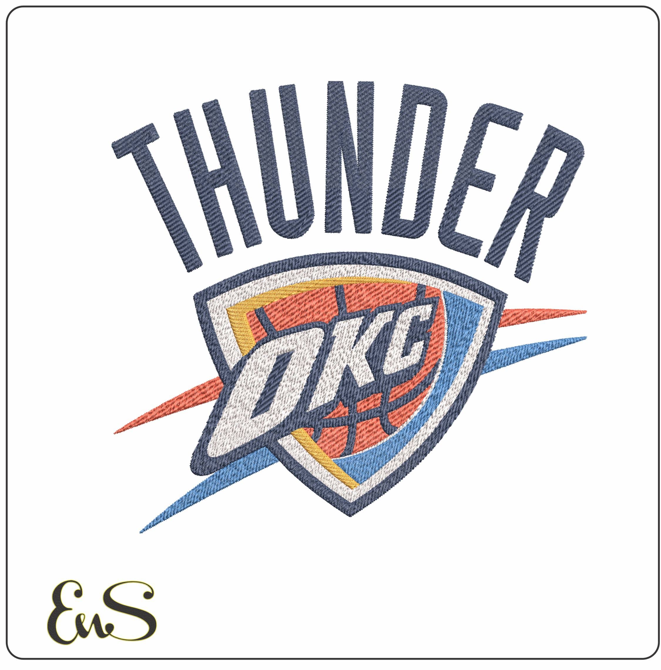 Oklahoma City Thunder  NBA Logo  embroidery design -Paycom Center Arena- embroidery  machine pattern embroidery file - instant download