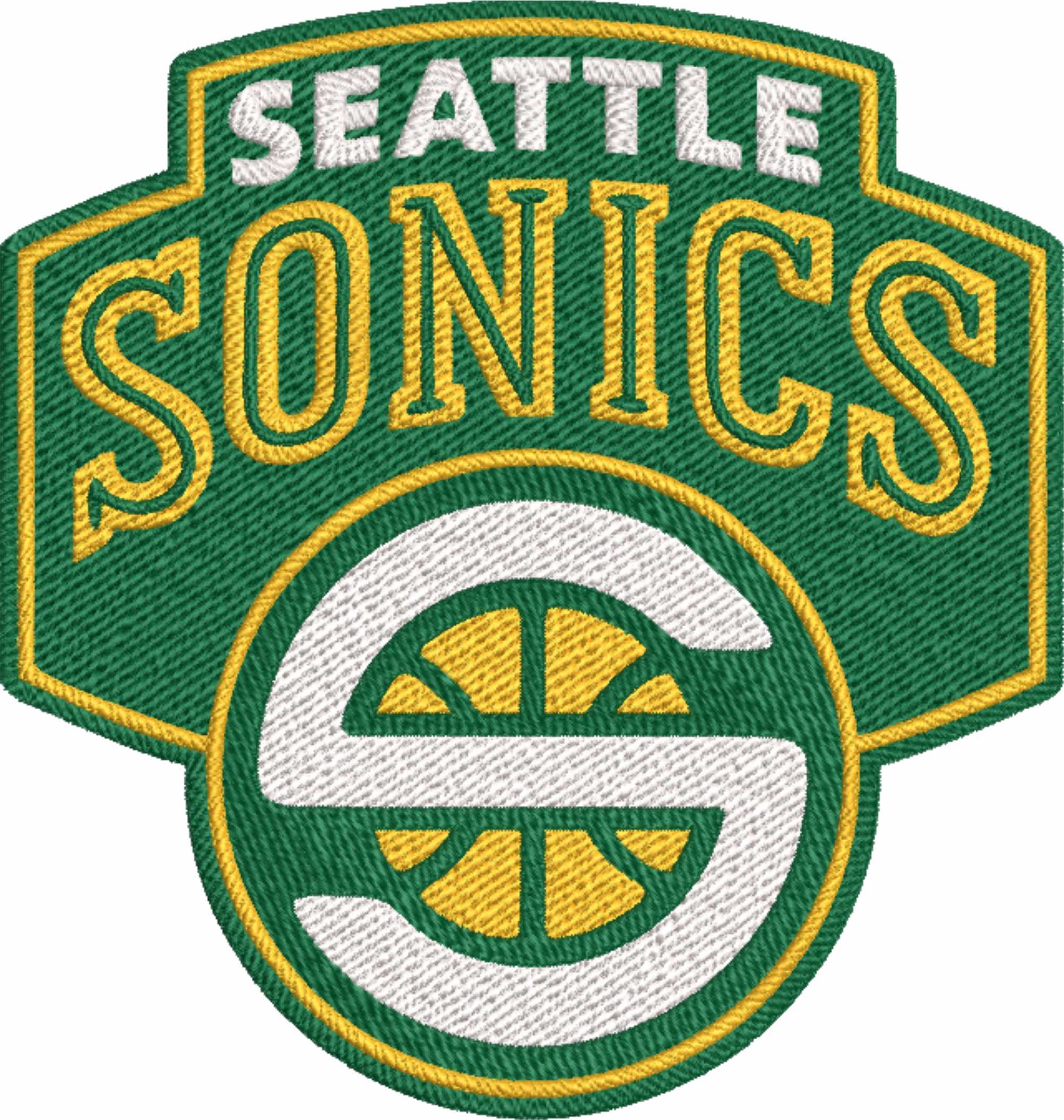 Oklahoma City Thunder 2001 NBA Logo  embroidery design -Paycom Center Arena- embroidery  machine pattern embroidery file - instant download — view 2