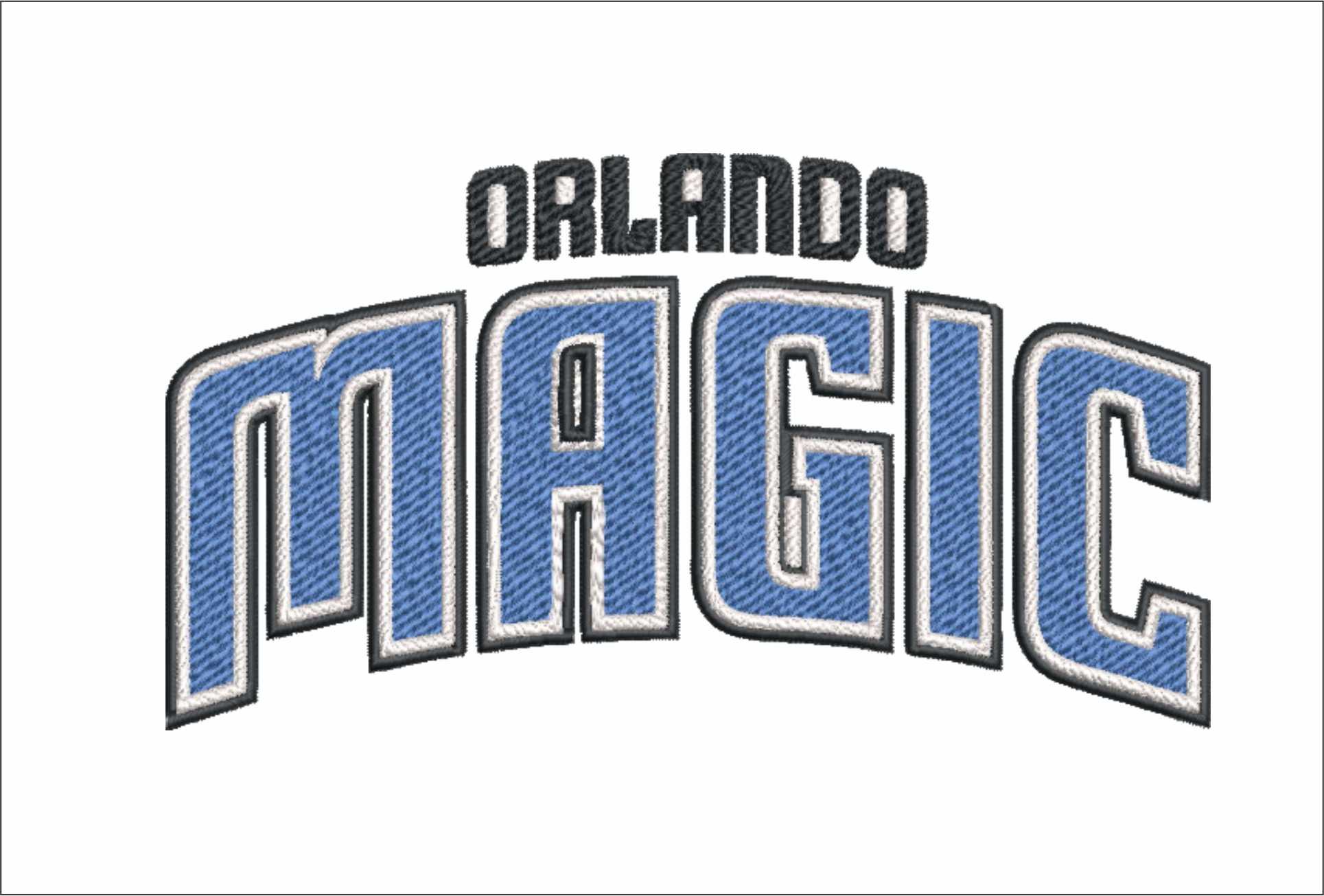 Orlando Magic NBA Logo  embroidery design -Kia Center Arena- embroidery  machine pattern embroidery file - instant download