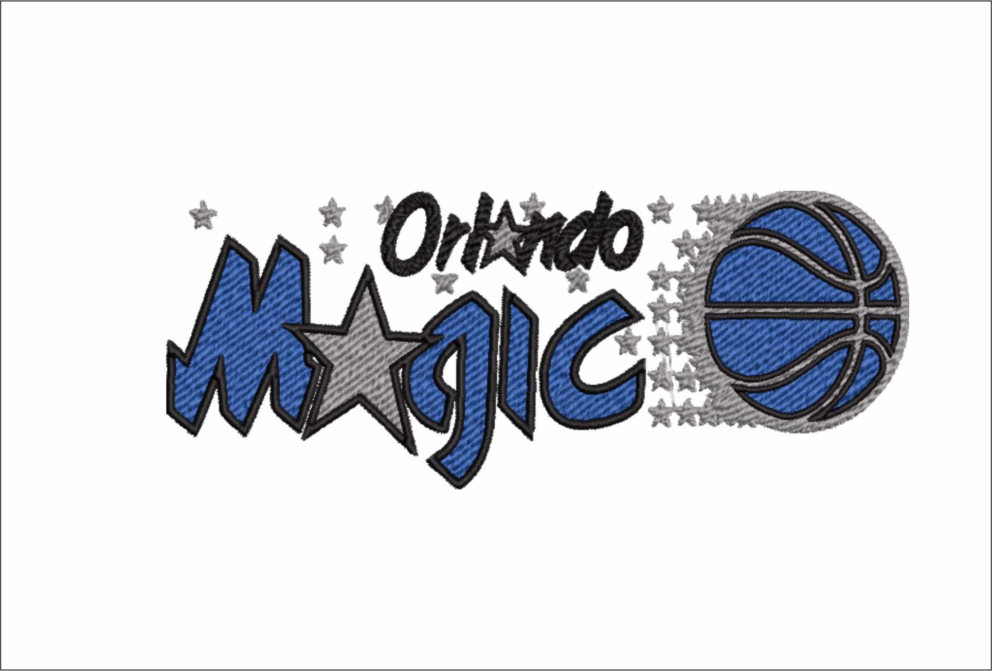 Orlando Magic 1989 NBA Logo  embroidery design -Kia Center Arena- embroidery  machine pattern embroidery file - instant download