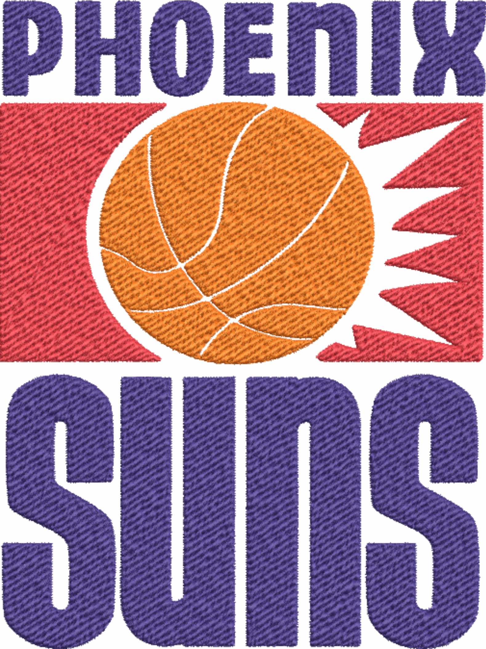 Phoenix Suns 1968 NBA Logo  embroidery design -Footprint Center Arena- embroidery  machine pattern embroidery file - instant download — view 2