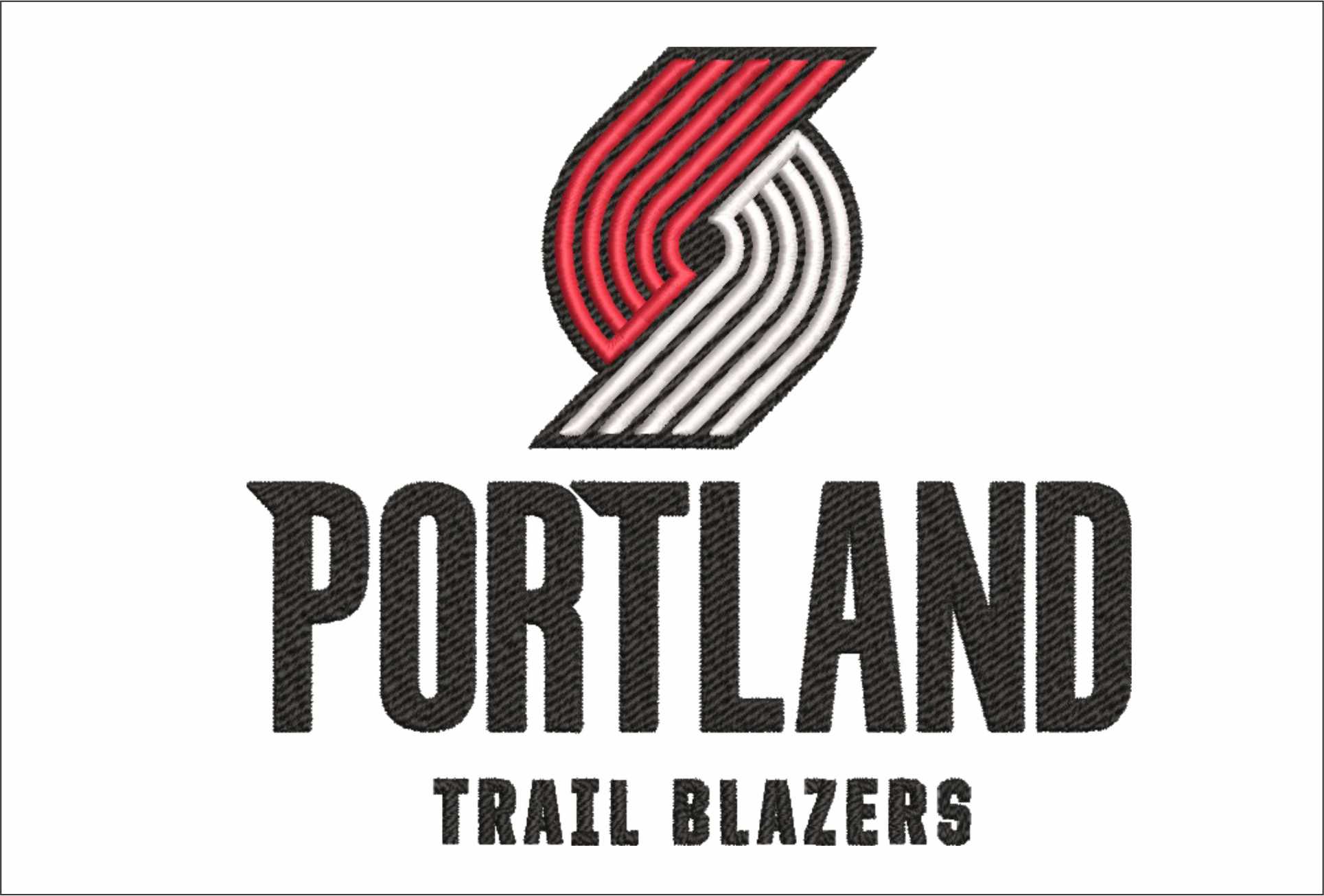 Portland Trail Blazers NBA Logo  embroidery design -Moda Center Arena- embroidery  machine pattern embroidery file - instant download